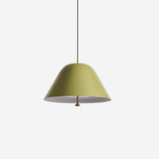 Pendant Lamp Modern Metal Shade in Green and White Minimalist