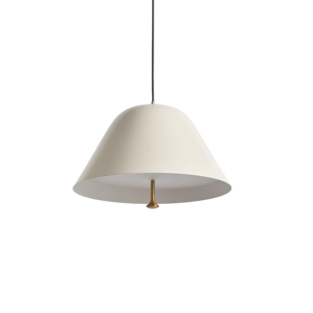 Pendant Lamp Modern Metal Shade in Green and White Minimalist