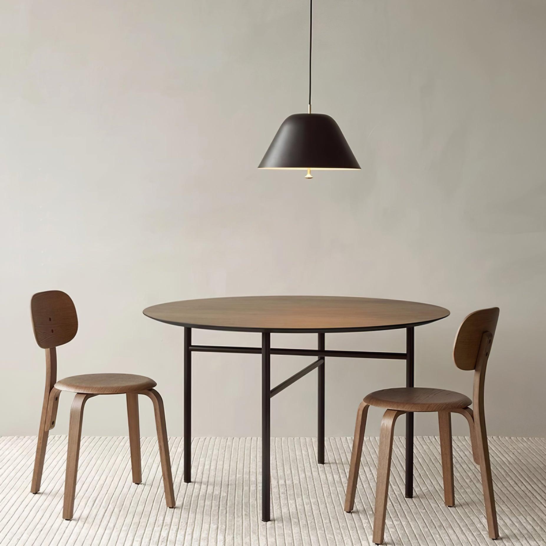 Pendant Lamp Modern Metal Shade in Green and White Minimalist