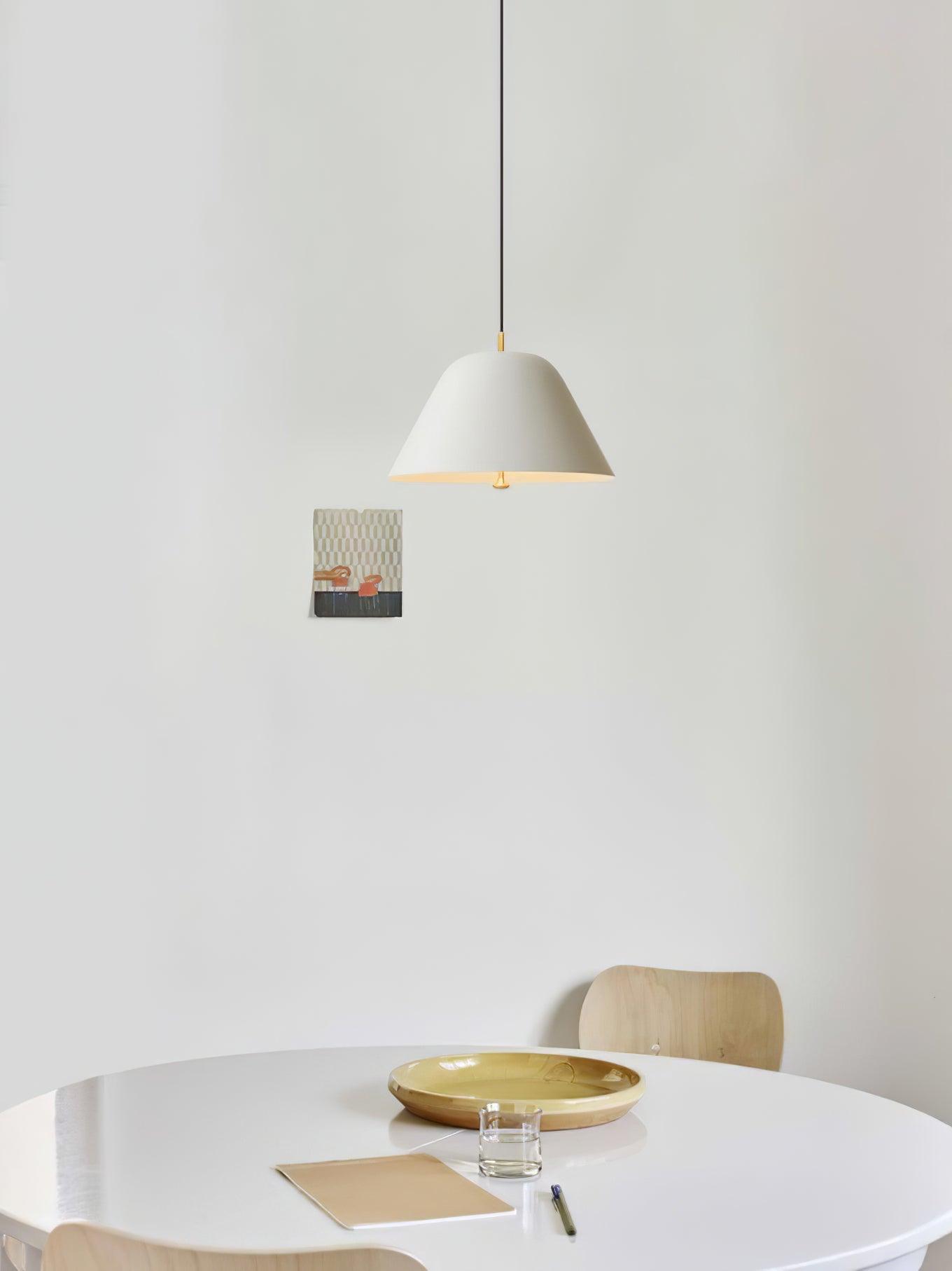 Evir Pendant Lamp Bell Glass Brass Minimalist-Neutral Decor
