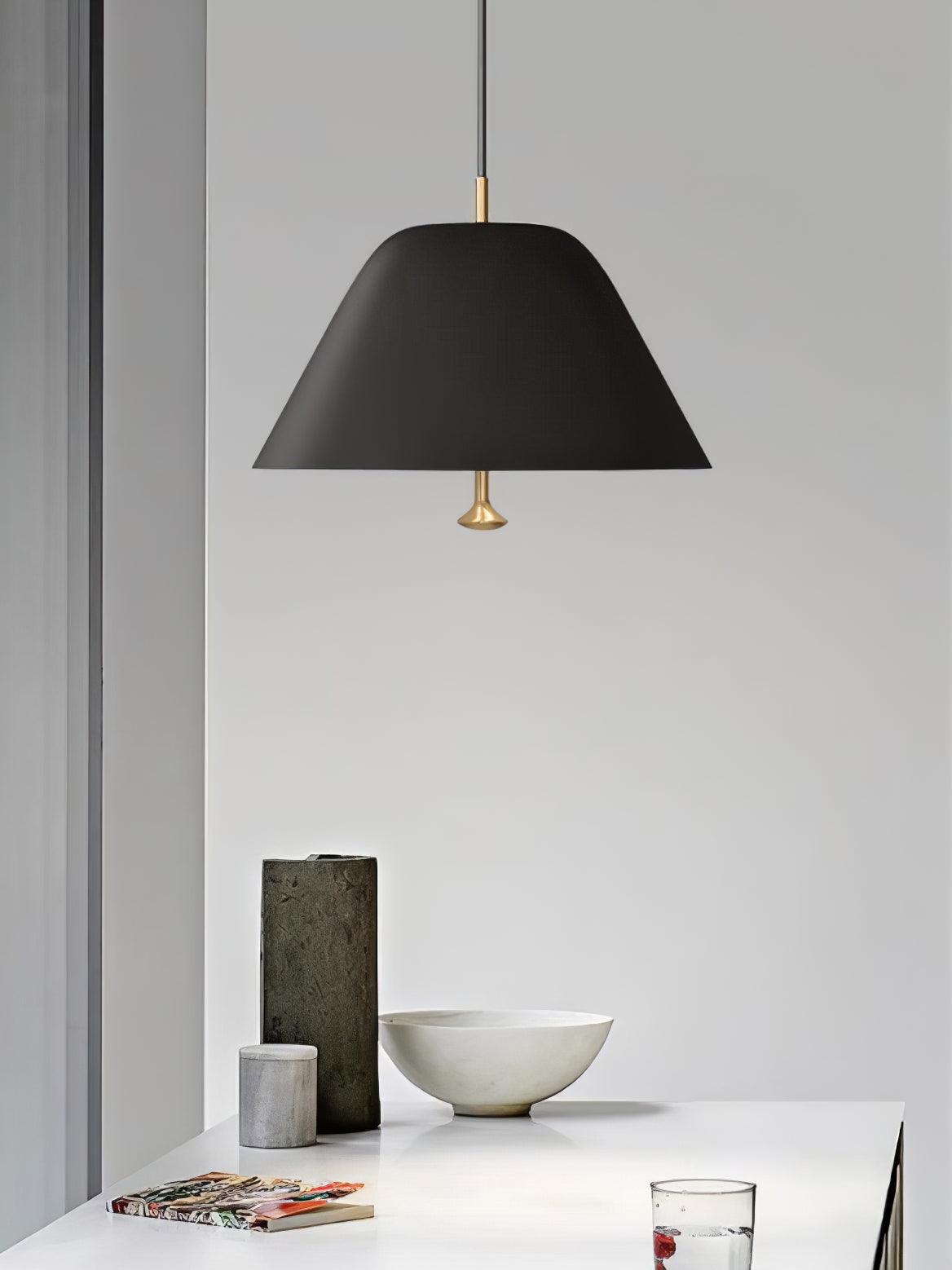 Evir Pendant Lamp Bell Glass Brass Minimalist-Neutral Decor