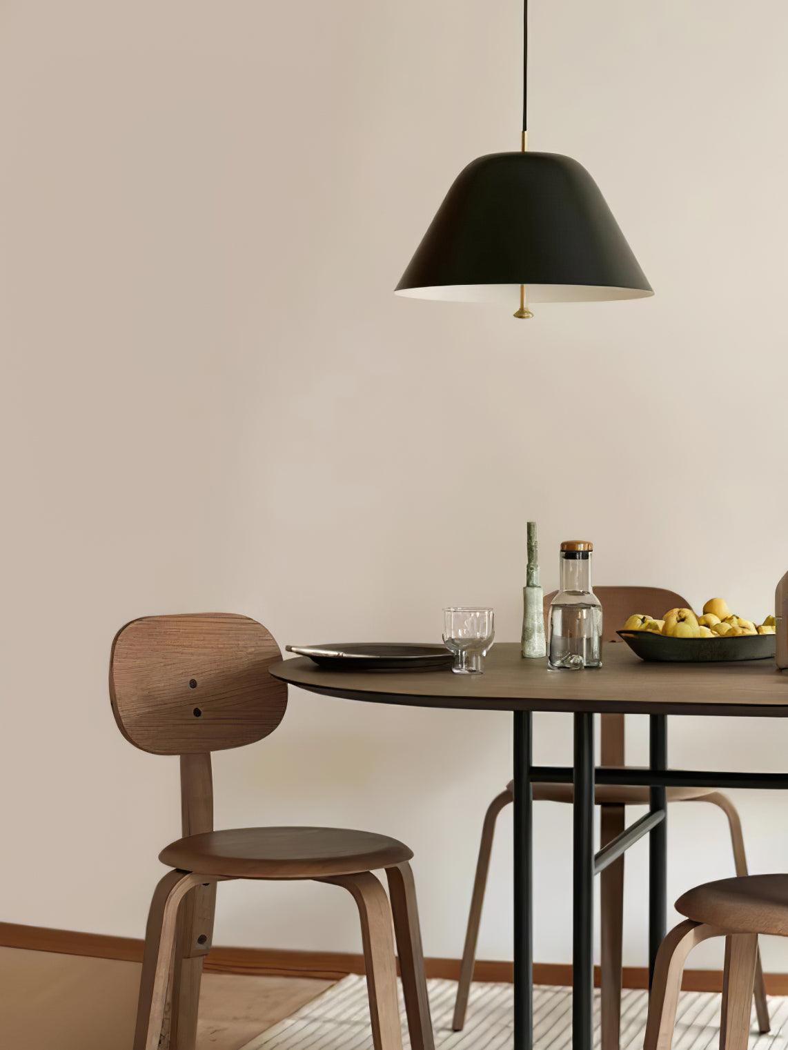 Evir Pendant Lamp Bell Glass Brass Minimalist-Neutral Decor