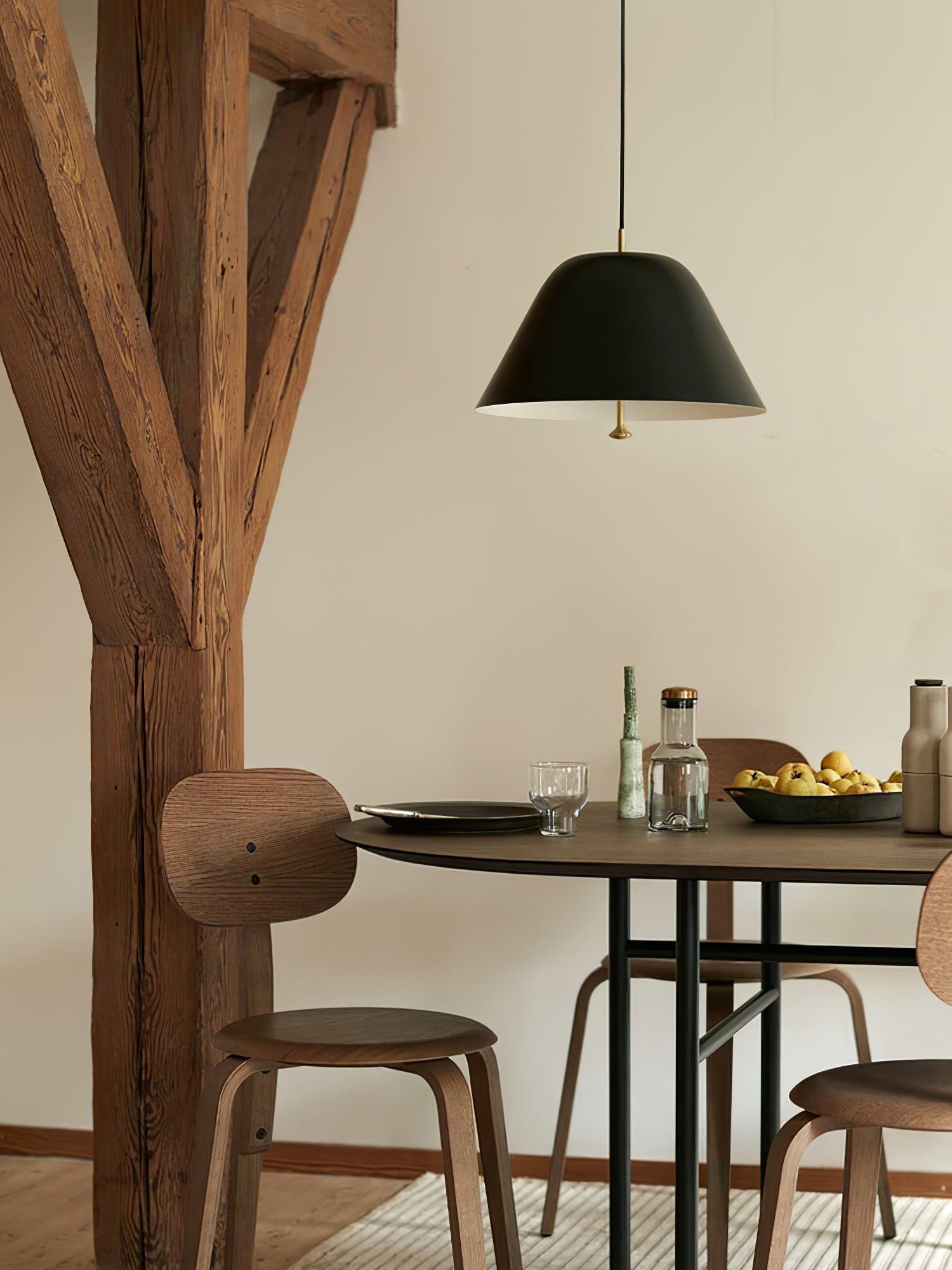 Evir Pendant Lamp Bell Glass Brass Minimalist-Neutral Decor