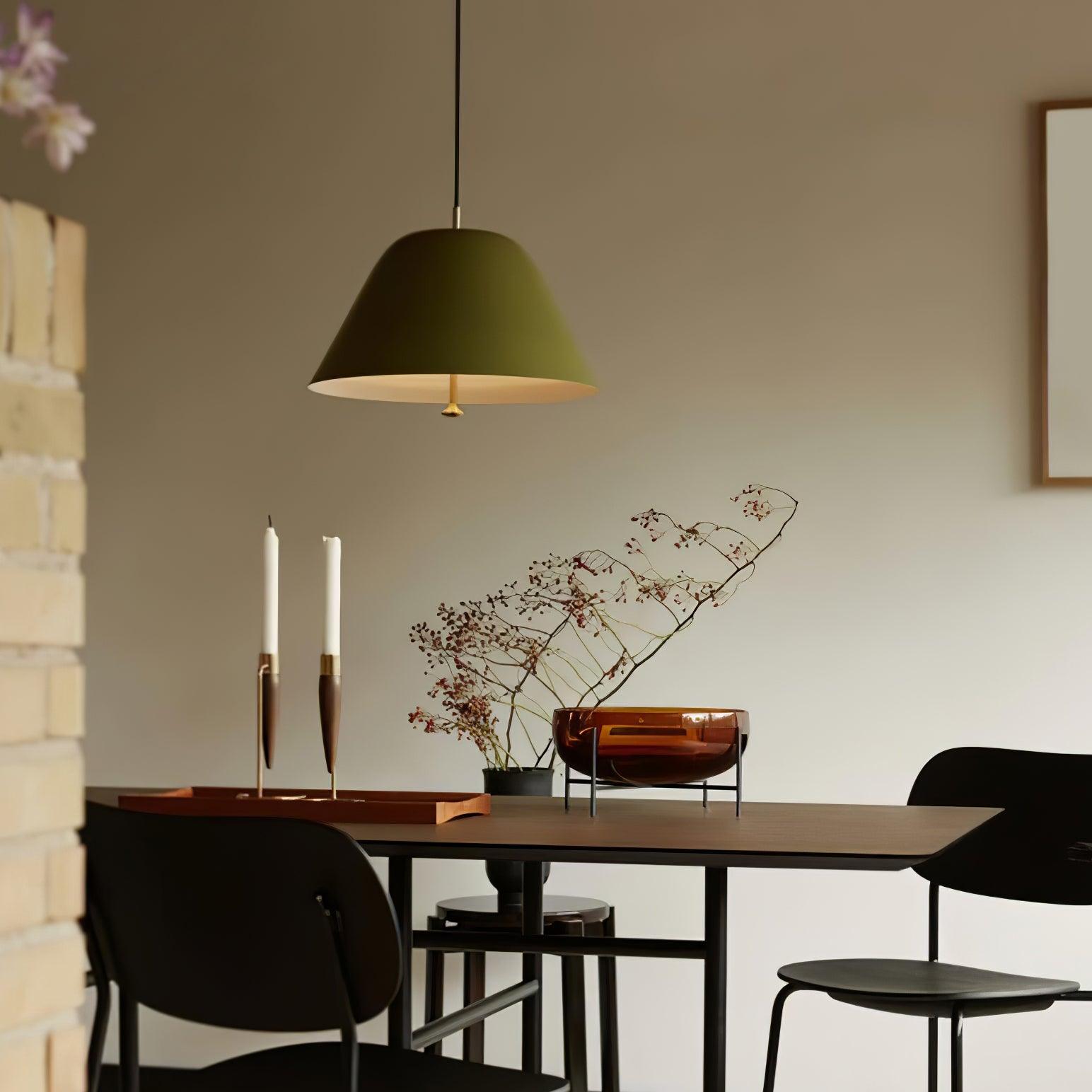 Evir Pendant Lamp Bell Glass Brass Minimalist-Neutral Decor