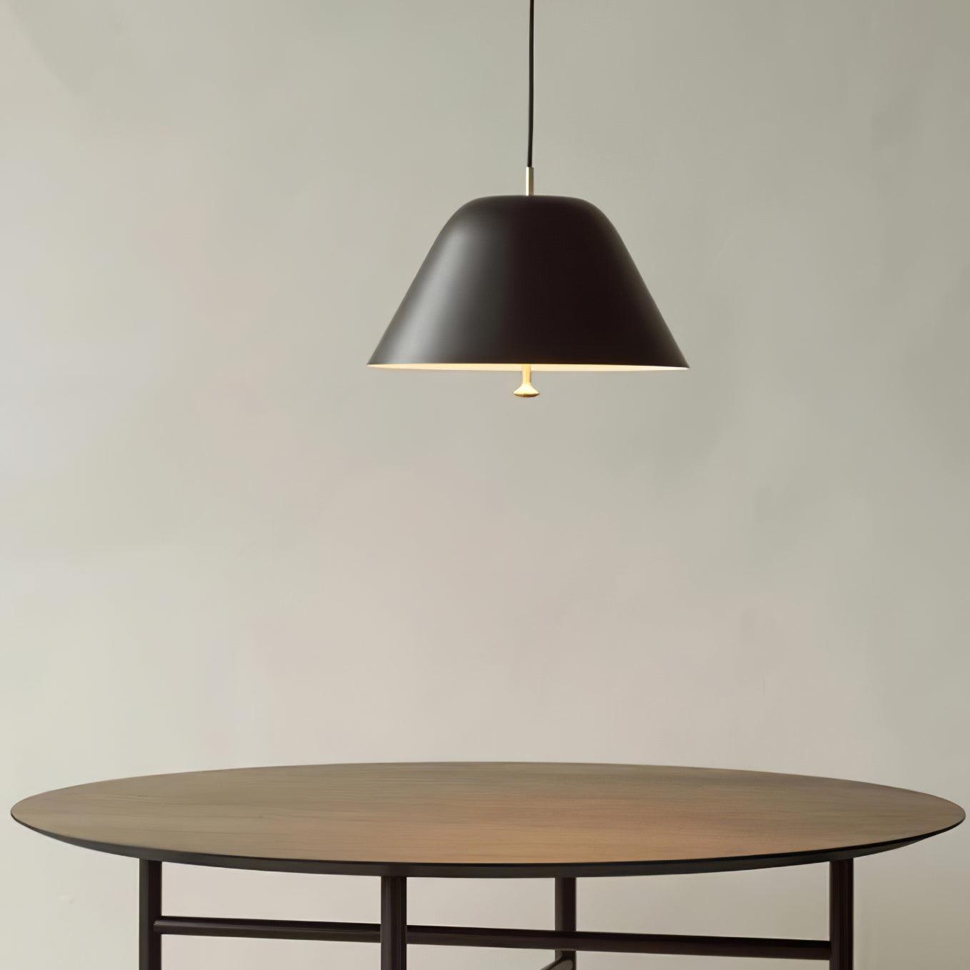 Evir Pendant Lamp Bell Glass Brass Minimalist-Neutral Decor