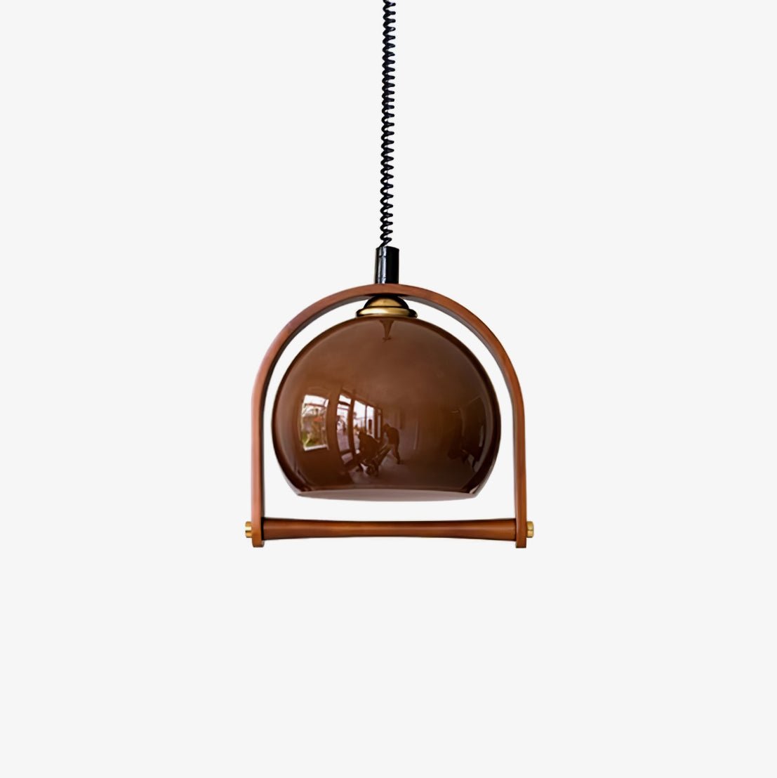 Cesilarae Premium Nordic Art Glass Wood Pendant Lamp-Neutral Decor