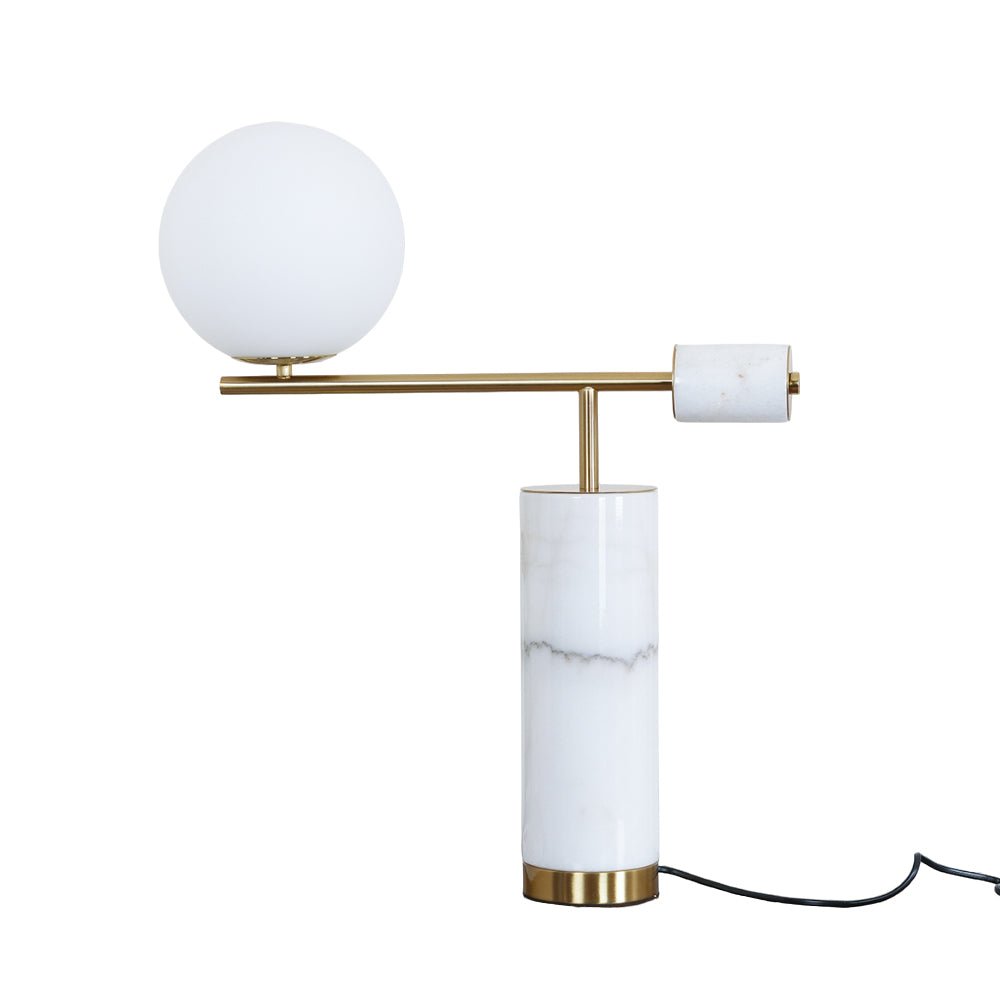 Vathayre Marble Minimalism Table Lamp-Neutral Decor
