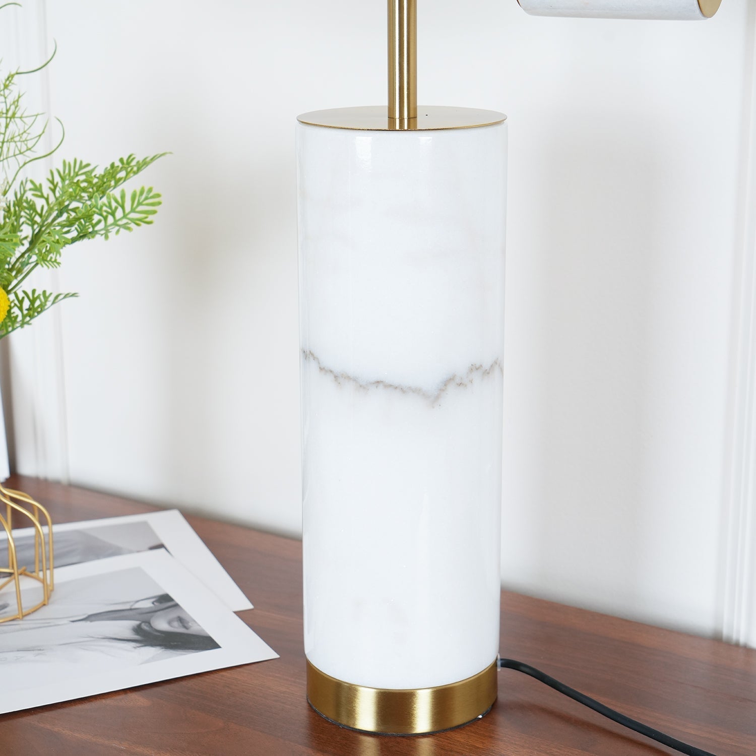 Vathayre Marble Minimalism Table Lamp-Neutral Decor