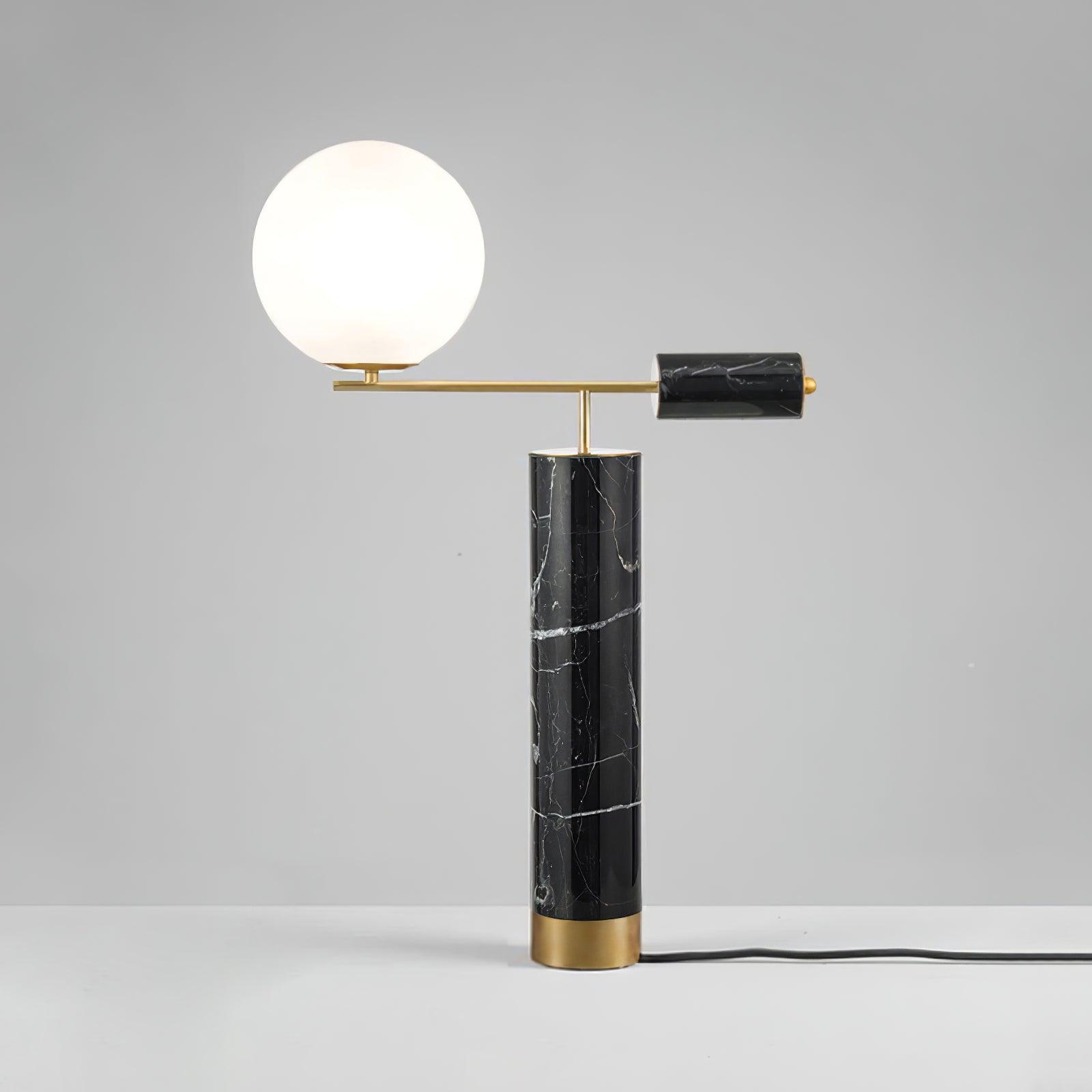 Vathayre Marble Minimalism Table Lamp-Neutral Decor