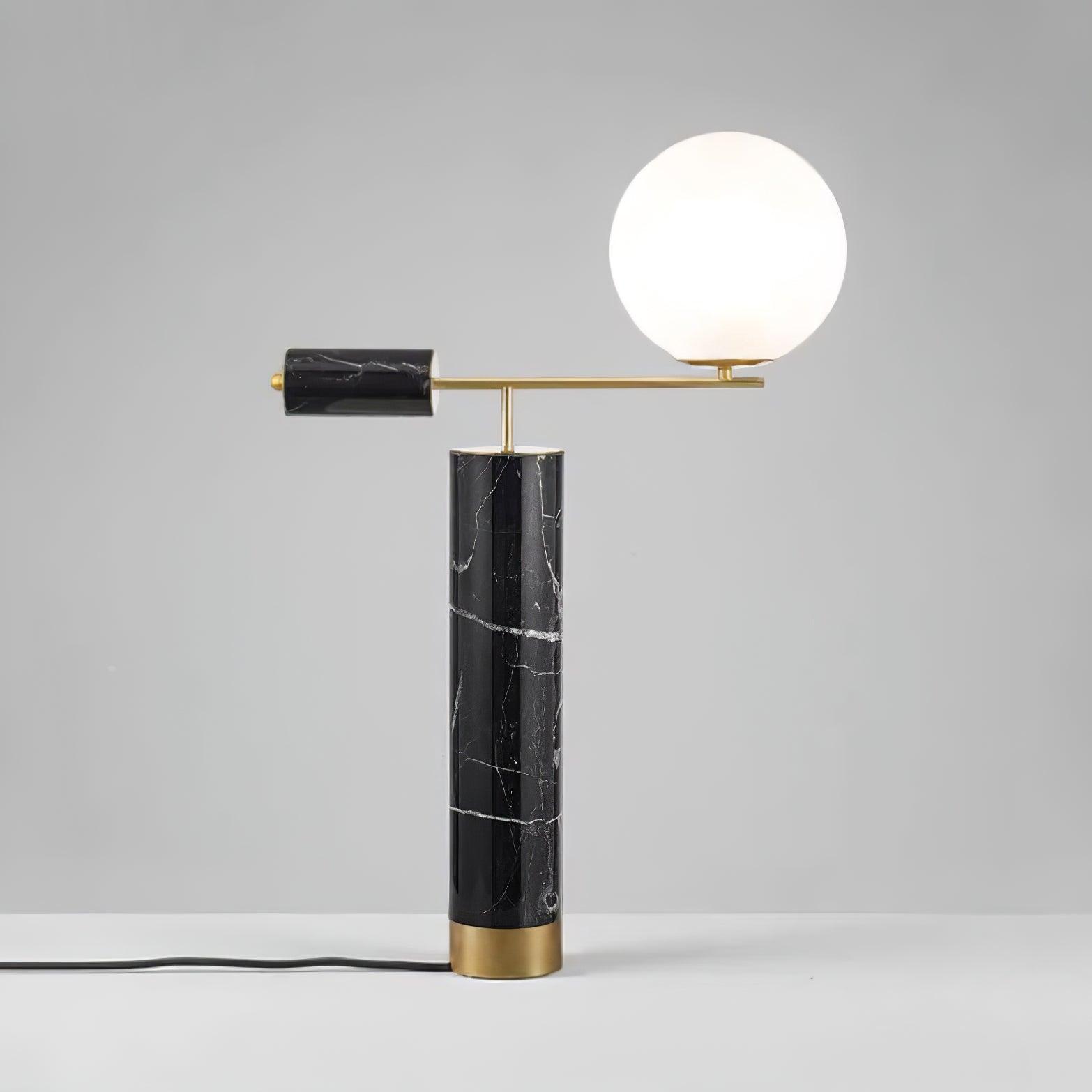 Vathayre Marble Minimalism Table Lamp-Neutral Decor