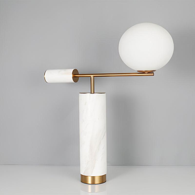 Vathayre Marble Minimalism Table Lamp-Neutral Decor