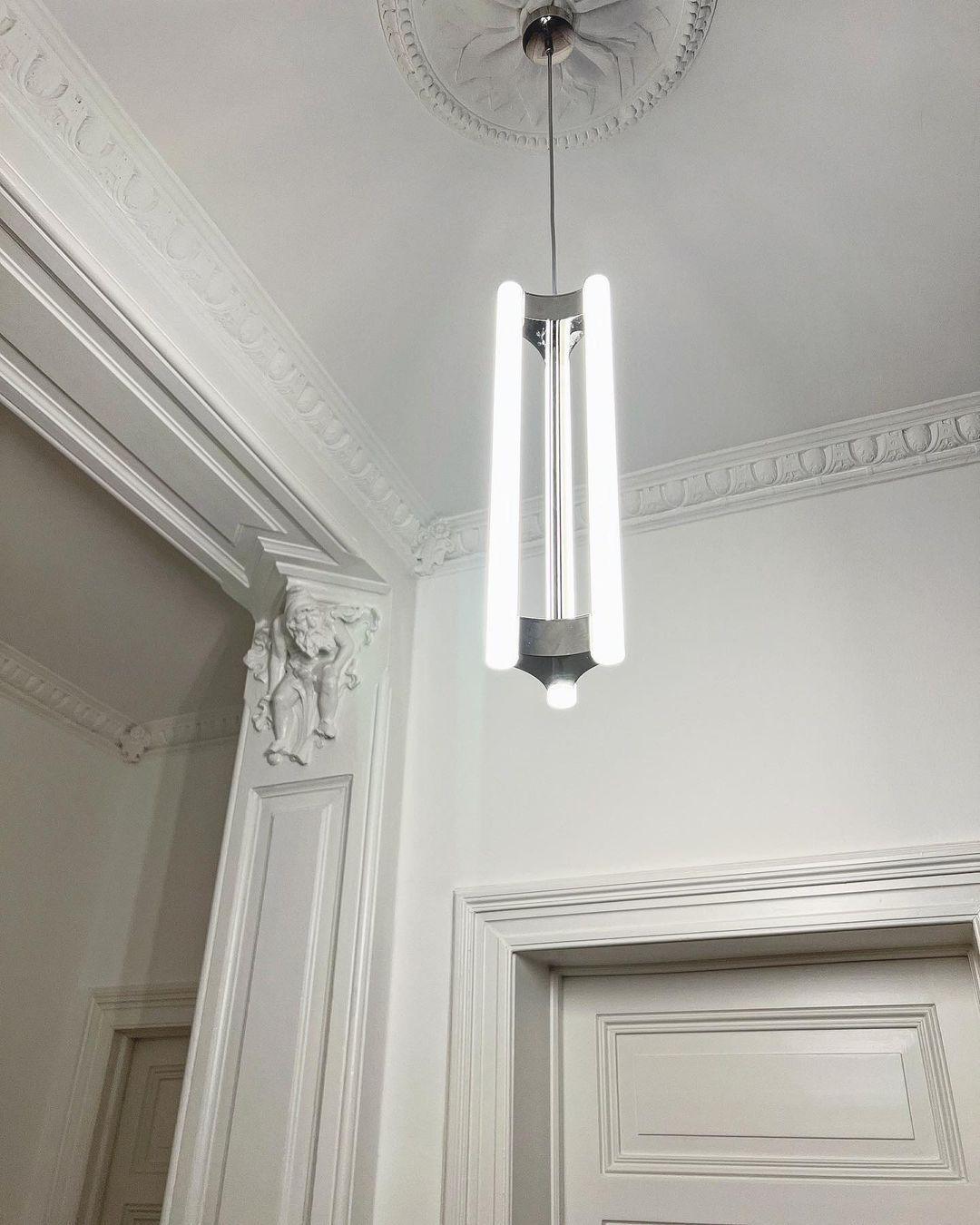 Virella Minimalist Cylindrical Pendant Light-Neutral Decor