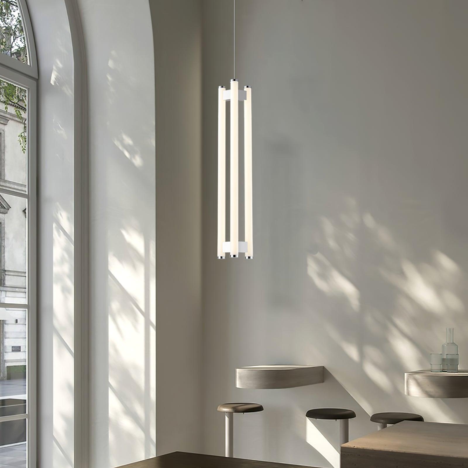 Virella Minimalist Cylindrical Pendant Light-Neutral Decor