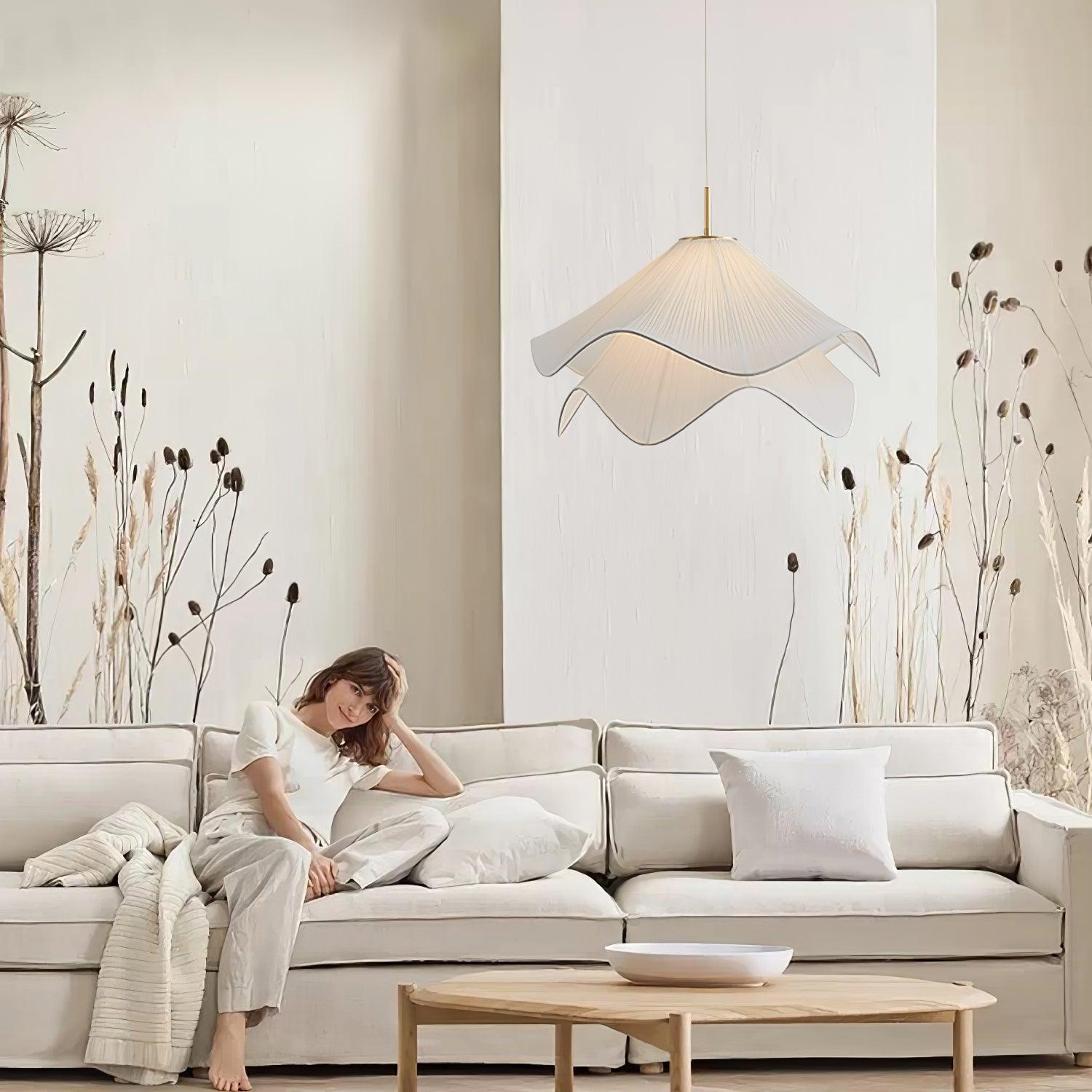 Lustra Pendant Light Bloom Floral Elegant-Neutral Decor