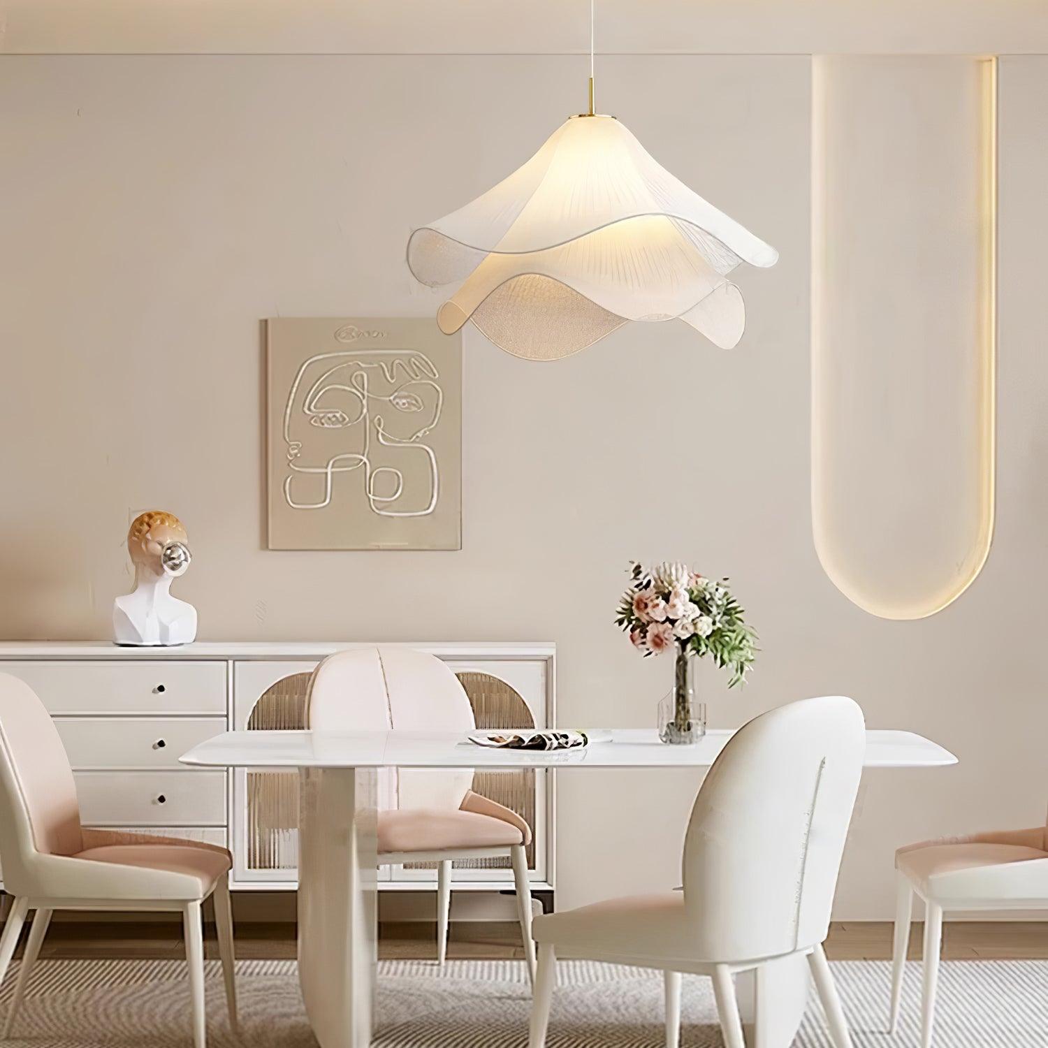 Lustra Pendant Light Bloom Floral Elegant-Neutral Decor