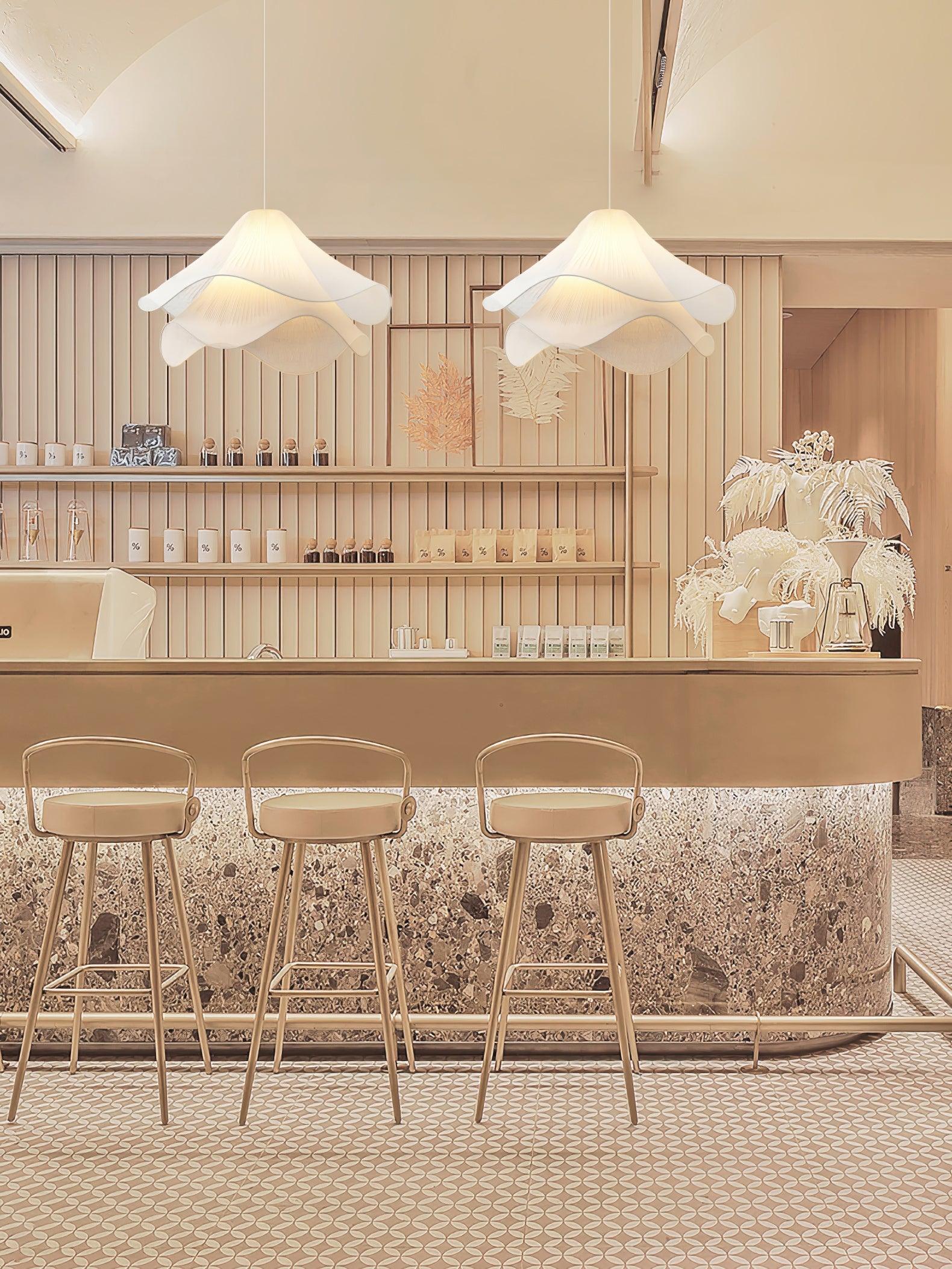 Evanel Fabric Artistic Pendant Light-Neutral Decor