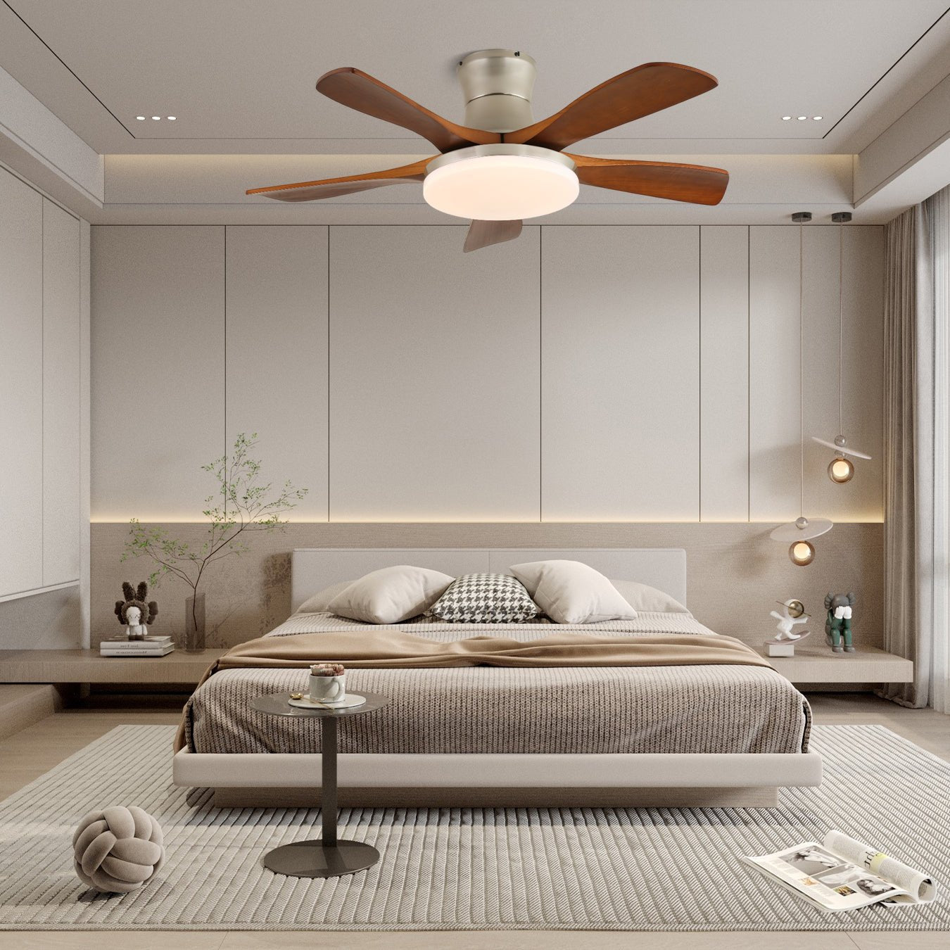 Clavon Ceiling Fan Light-Neutral Decor