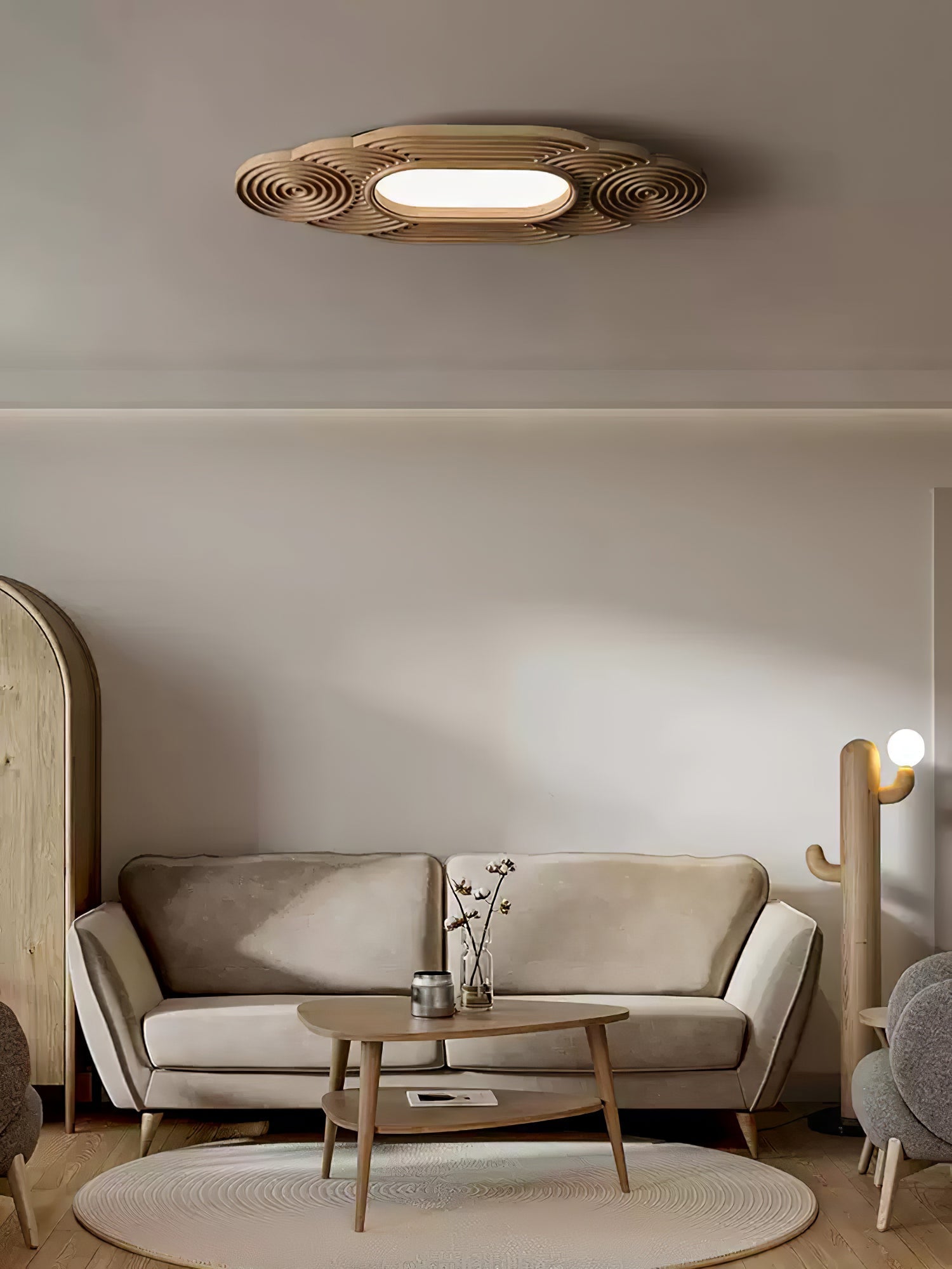 Udorionis Premium Nordic Art Wood Ceiling Lamp-Neutral Decor