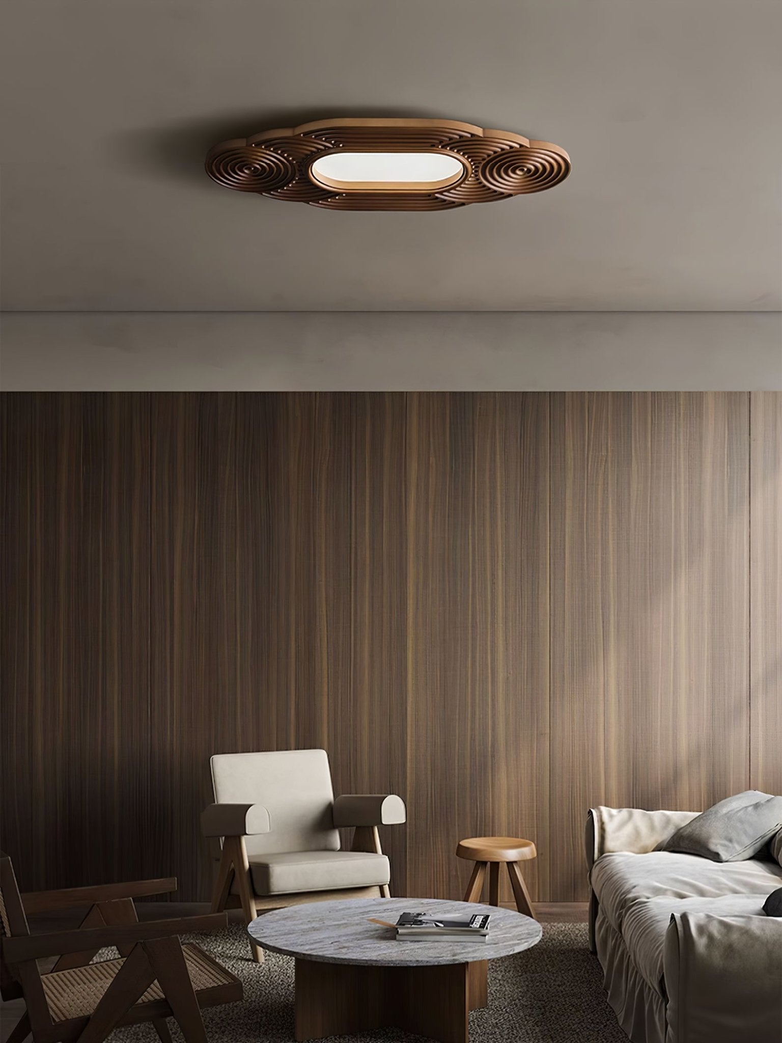 Udorionis Premium Nordic Art Wood Ceiling Lamp-Neutral Decor