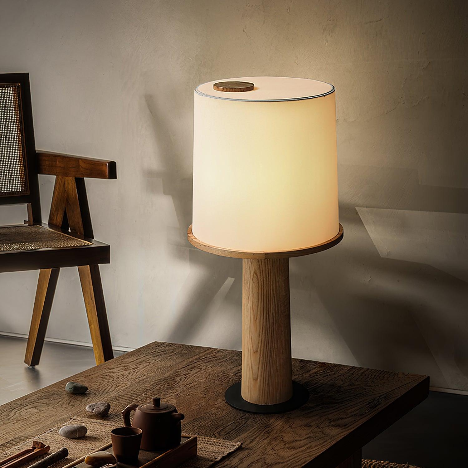 Jennifer Modern Wood Table Lamp-Neutral Decor