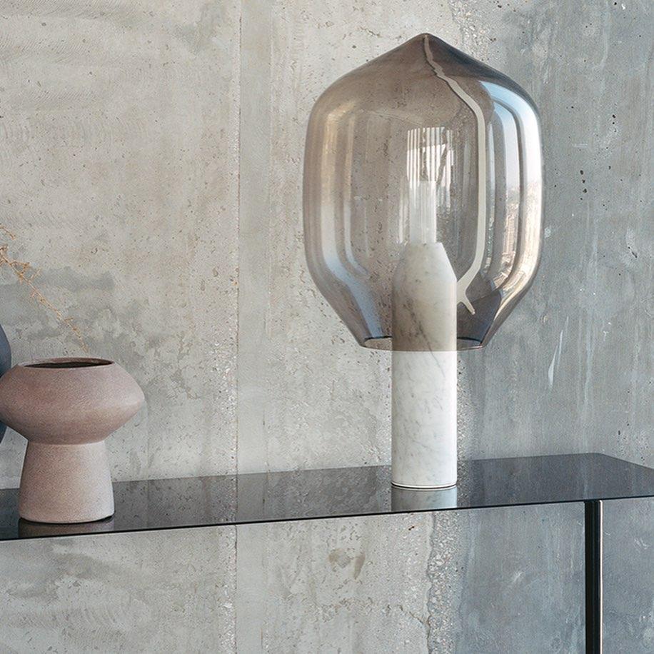 Vihls Modern Marble Table Lamp-Neutral Decor