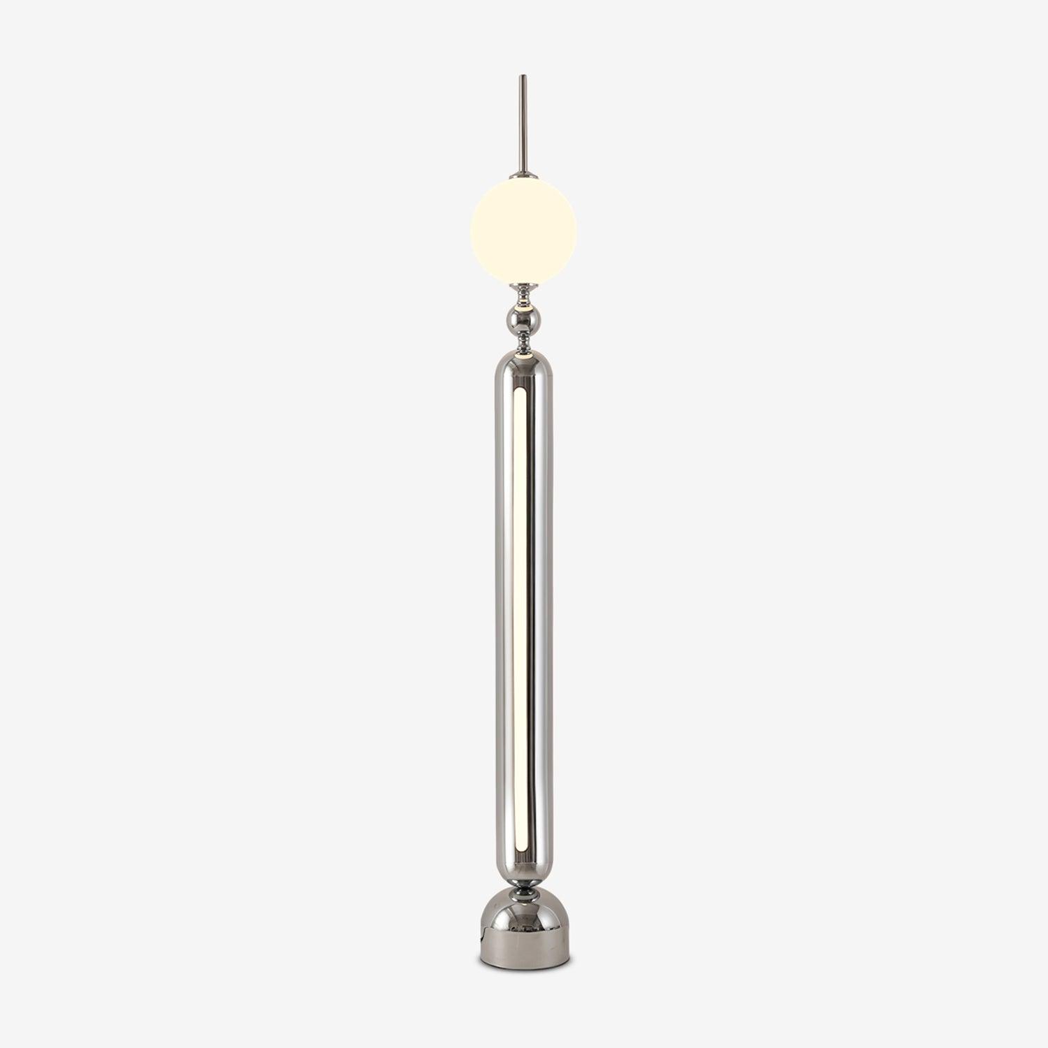 Avynen Futuristic Stainless Steel Floor Lamp-Neutral Decor