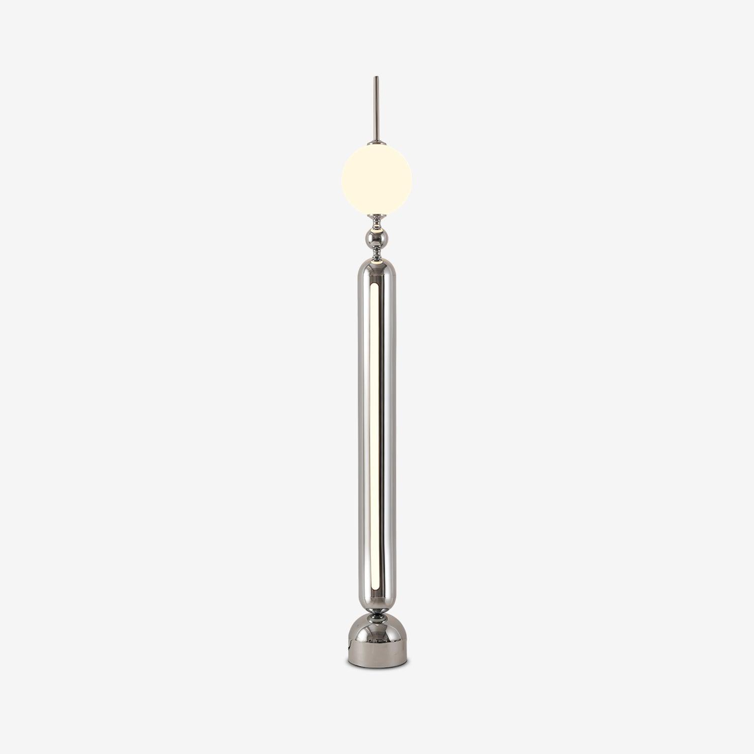 Avynen Futuristic Stainless Steel Floor Lamp-Neutral Decor