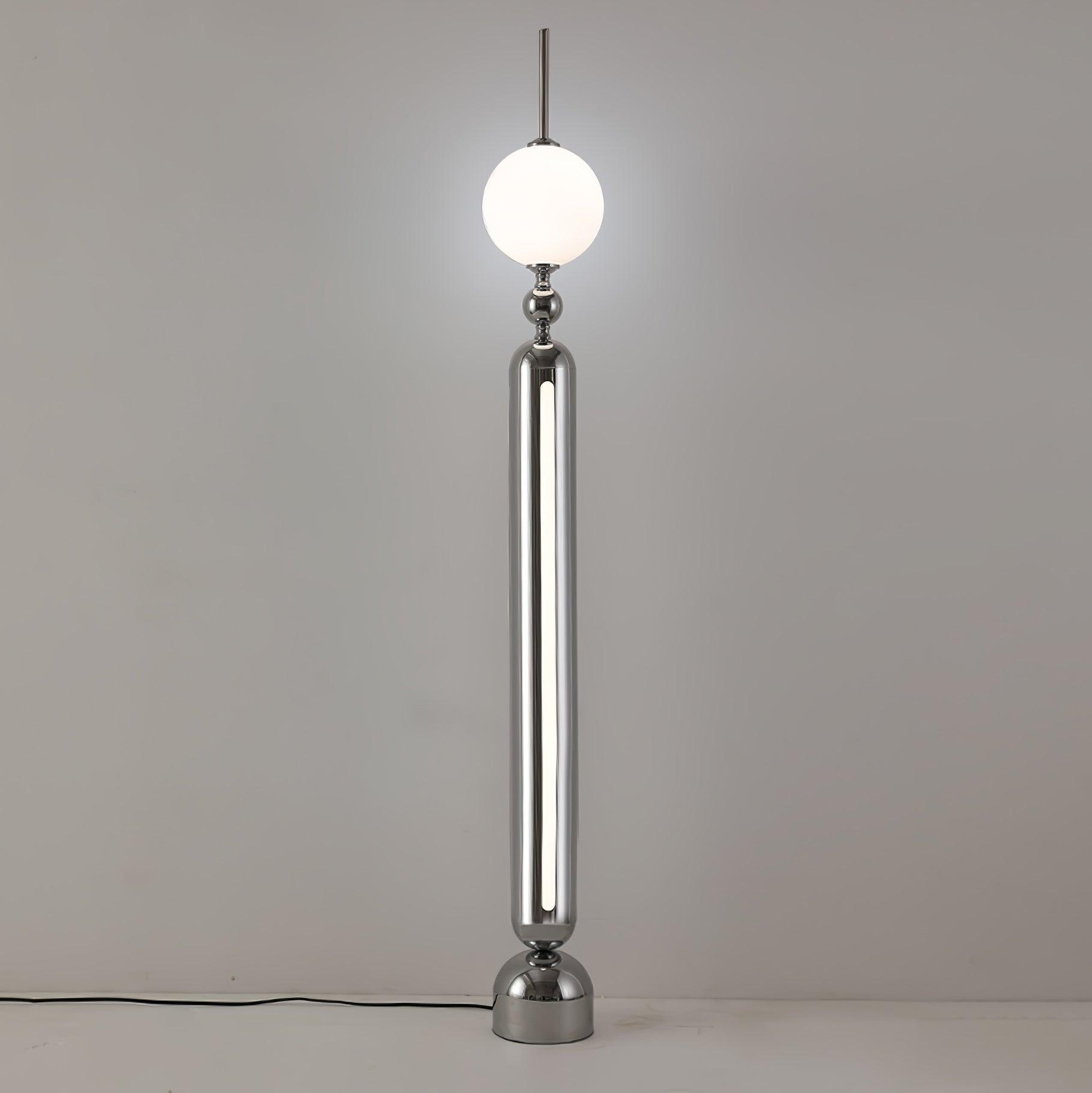 Avynen Futuristic Stainless Steel Floor Lamp-Neutral Decor