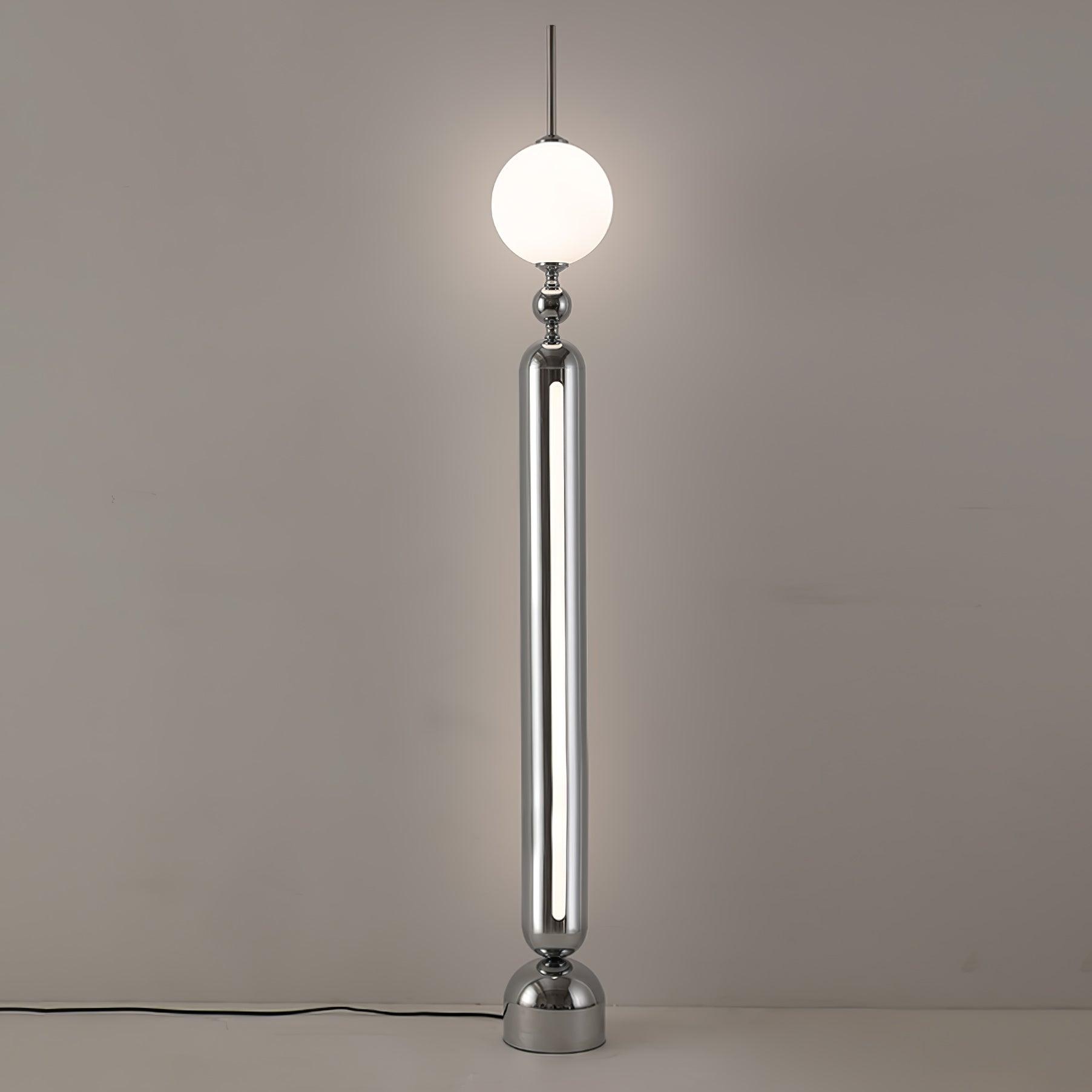 Avynen Futuristic Stainless Steel Floor Lamp-Neutral Decor