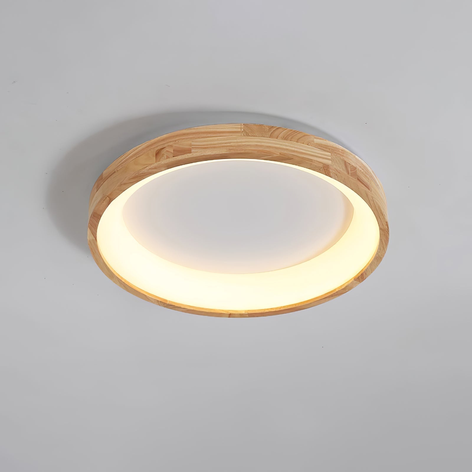 Uphae Modern Minimalist Square Wood Ceiling Light-Neutral Decor