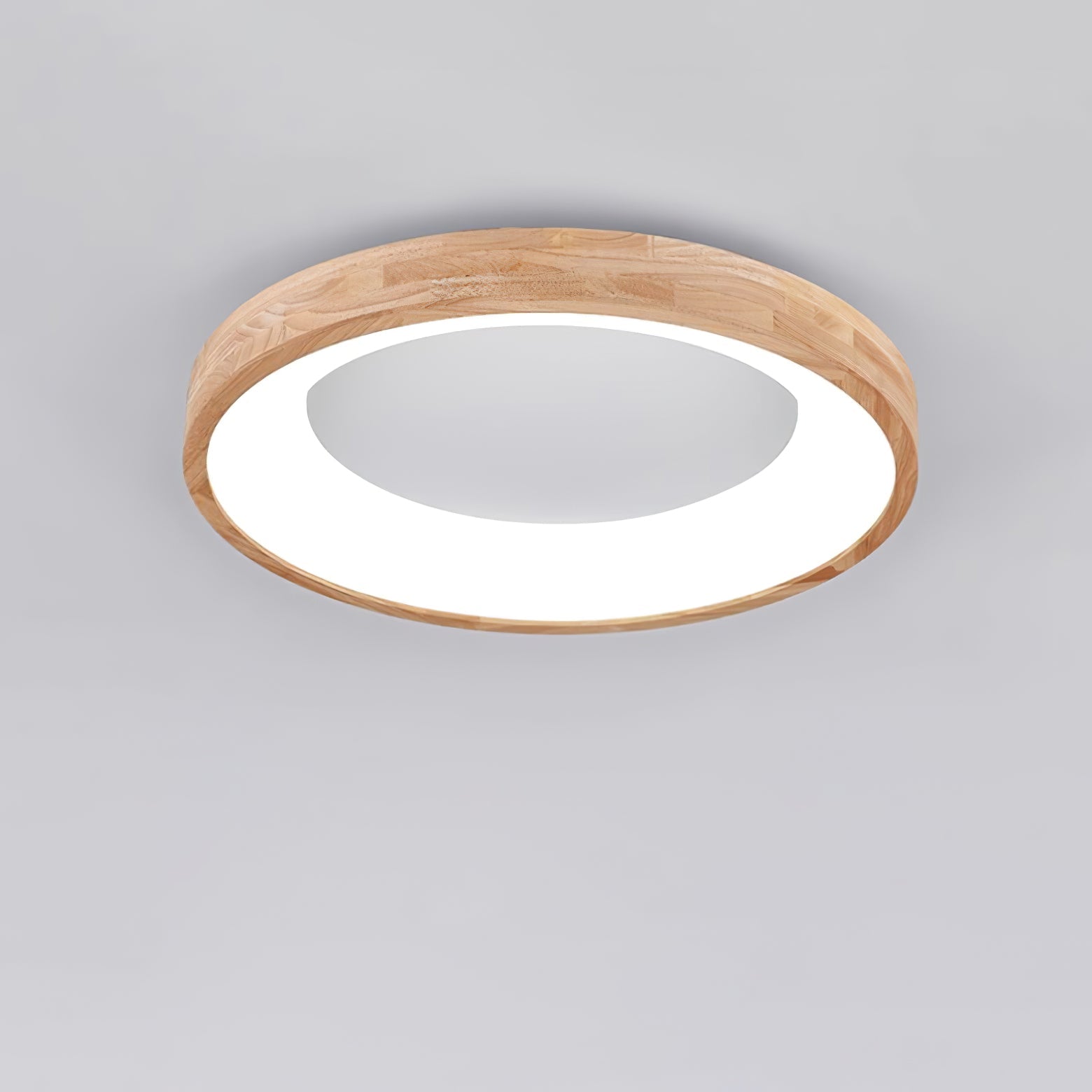 Uphae Modern Minimalist Square Wood Ceiling Light-Neutral Decor