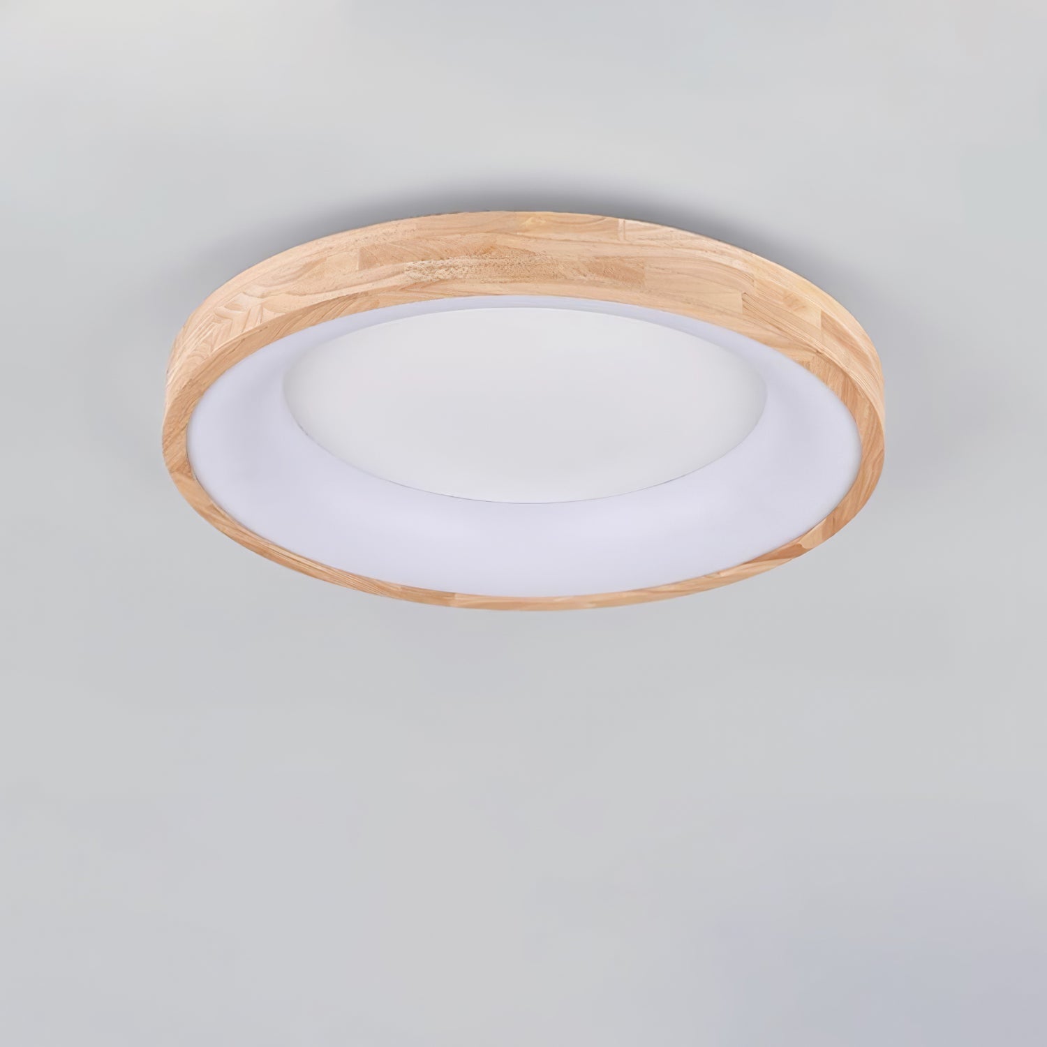 Uphae Modern Minimalist Square Wood Ceiling Light-Neutral Decor