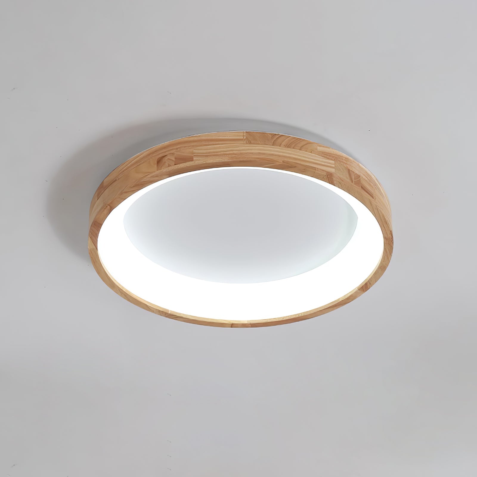 Uphae Modern Minimalist Square Wood Ceiling Light-Neutral Decor