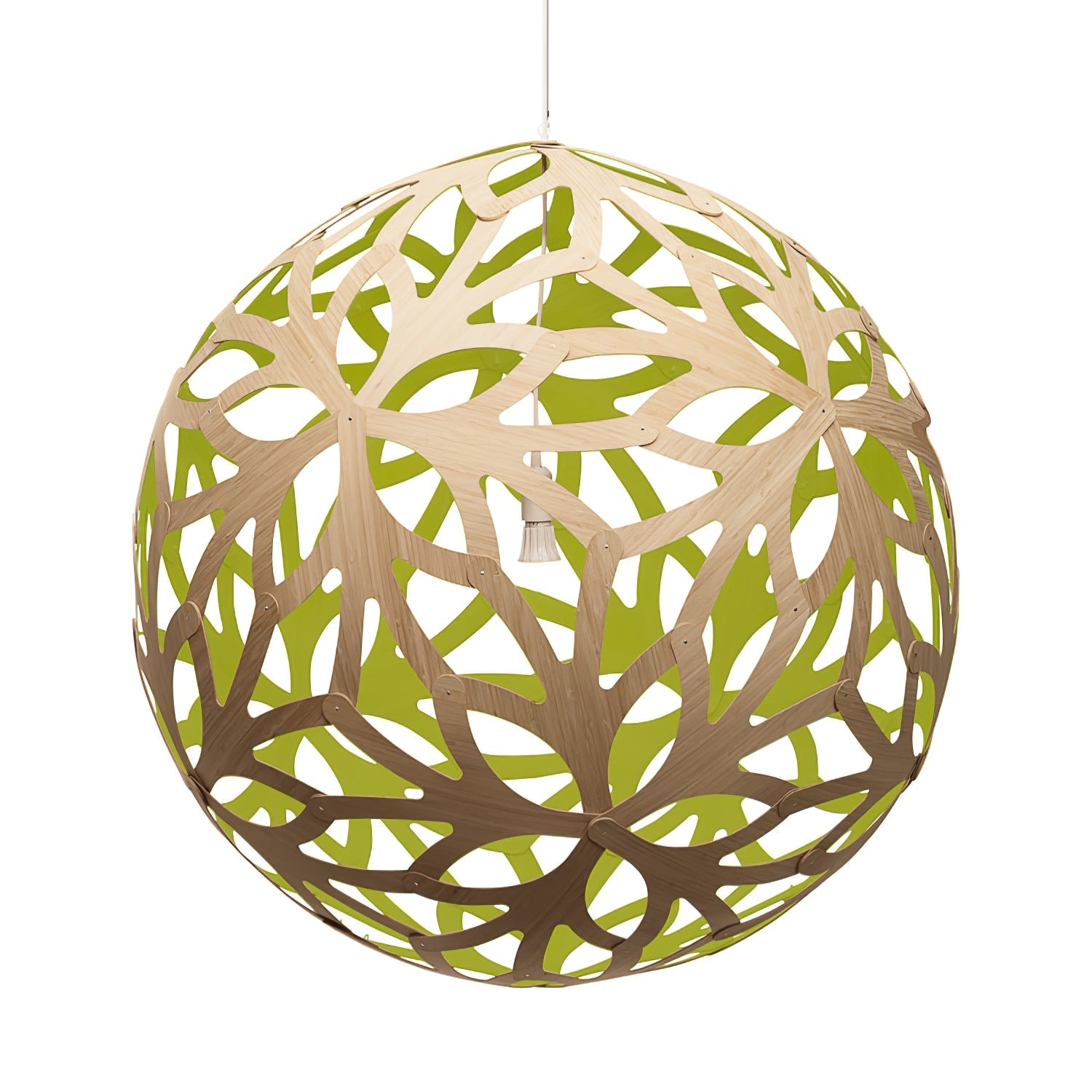 Lustra Pendant Light Geometric Wooden Woven-Neutral Decor
