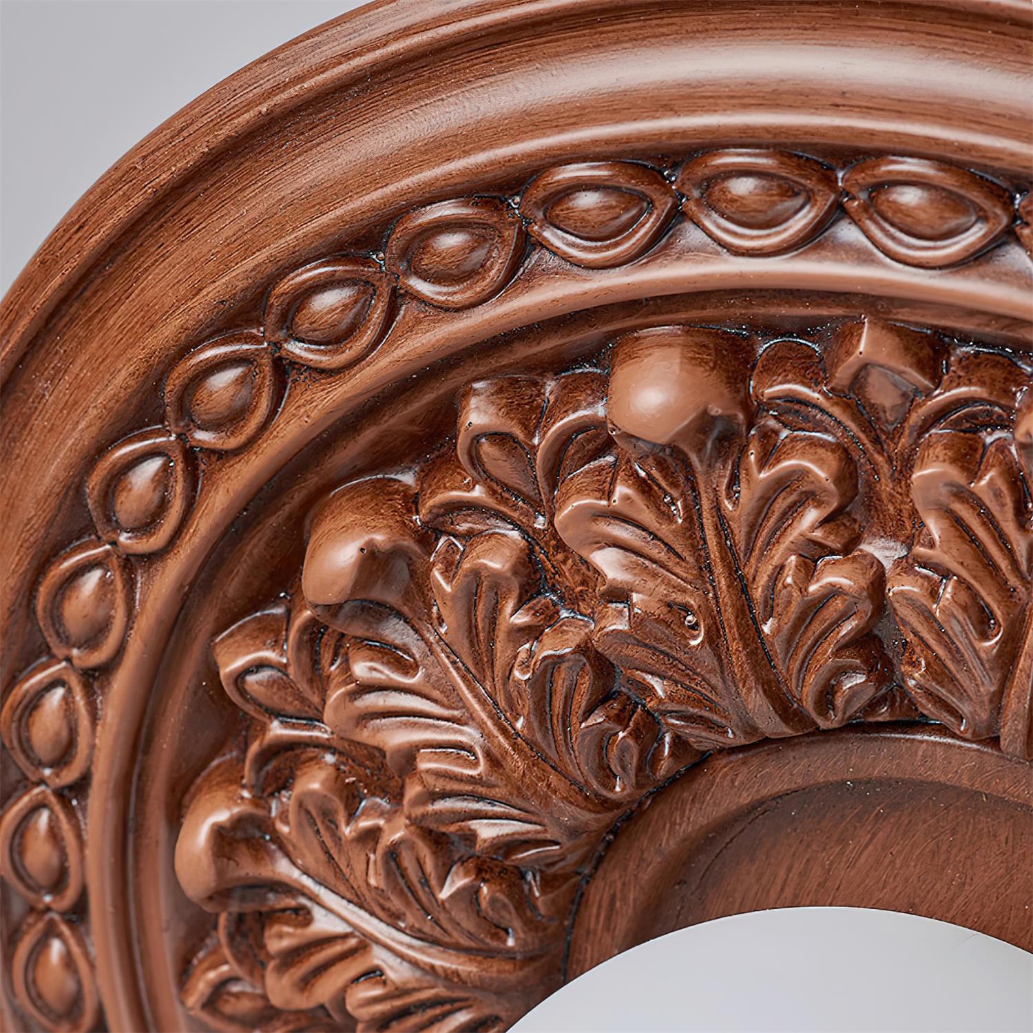Elya Vintage Carved Ceiling Light with Globe Shade-Neutral Decor