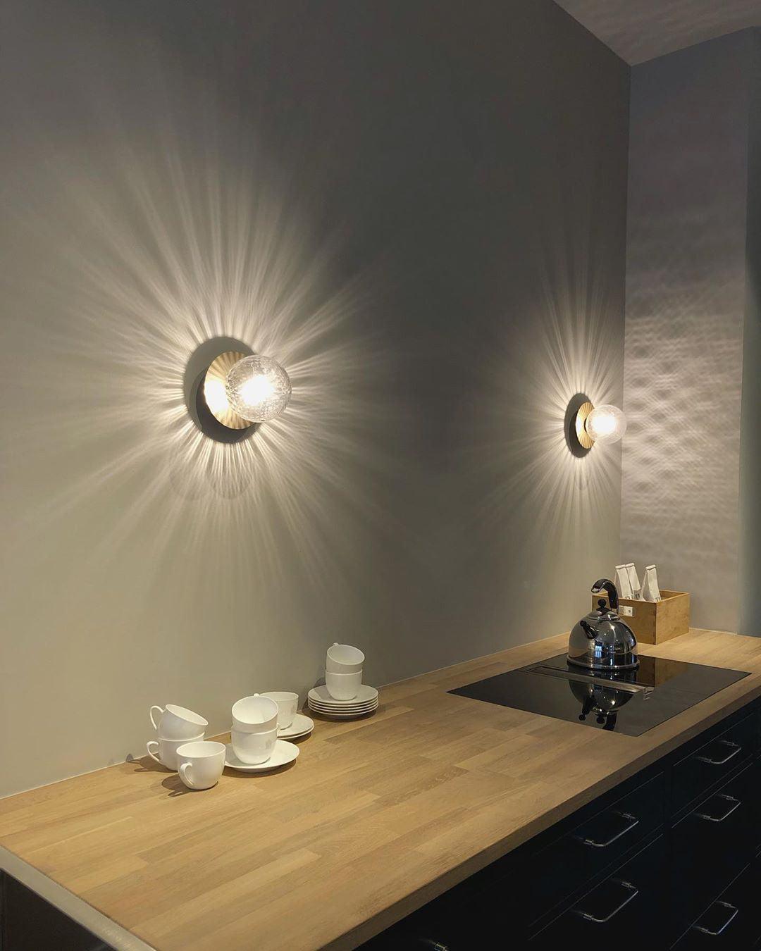 Nifte Wall Lamp Disc Globe Minimalist-Neutral Decor