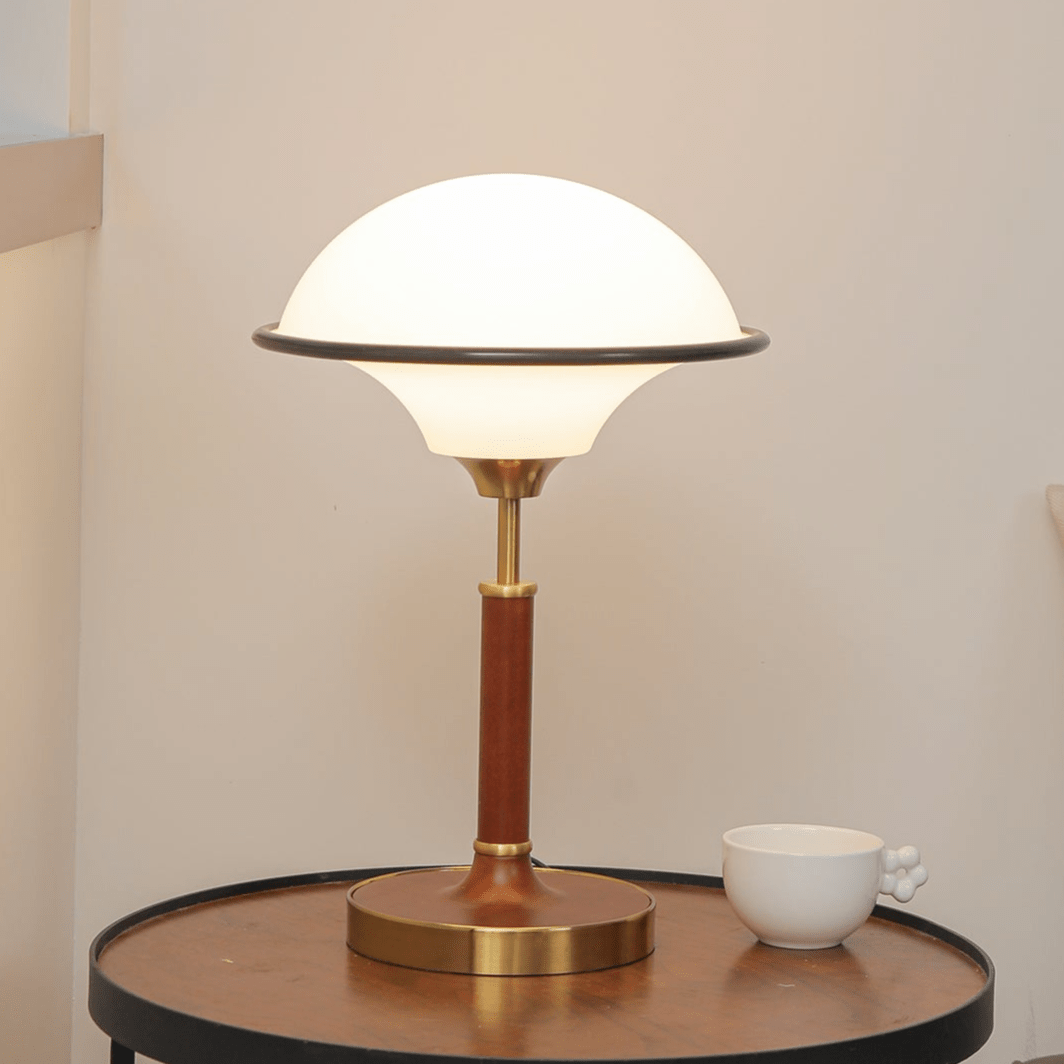 Solstic Wood Mid-Century Table Lamp-Neutral Decor