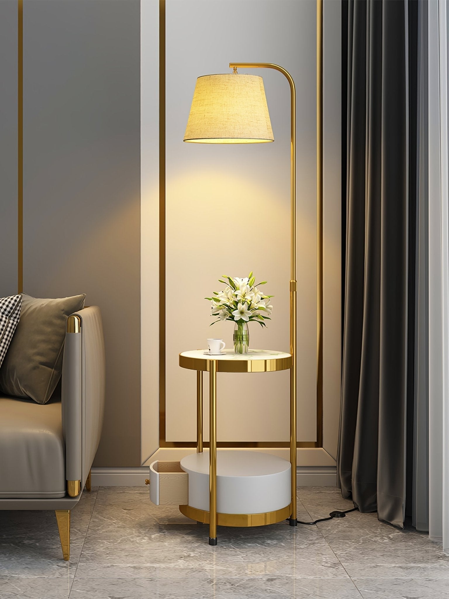 Tirixy Modern Floor Lamp-Neutral Decor