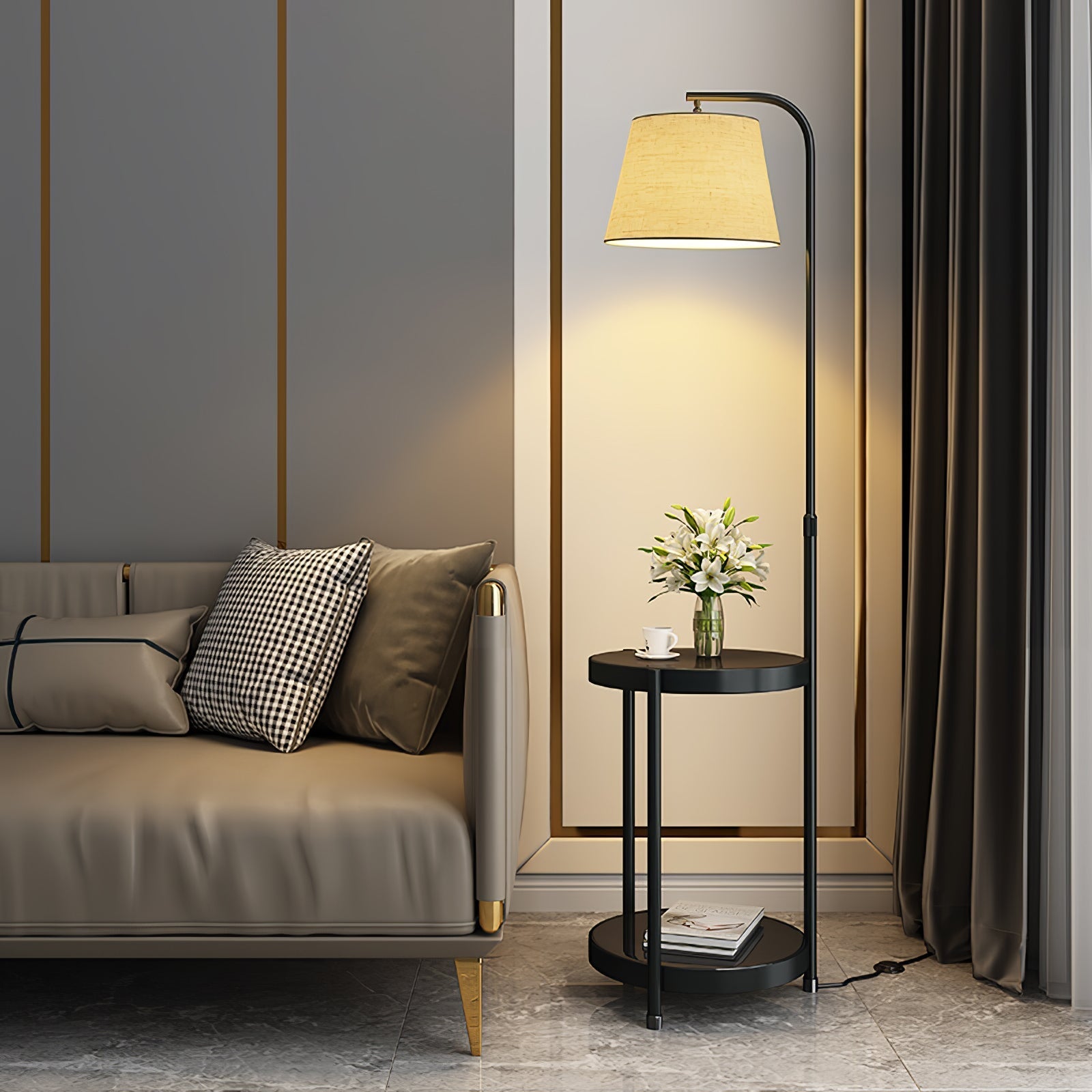 Tirixy Modern Floor Lamp-Neutral Decor
