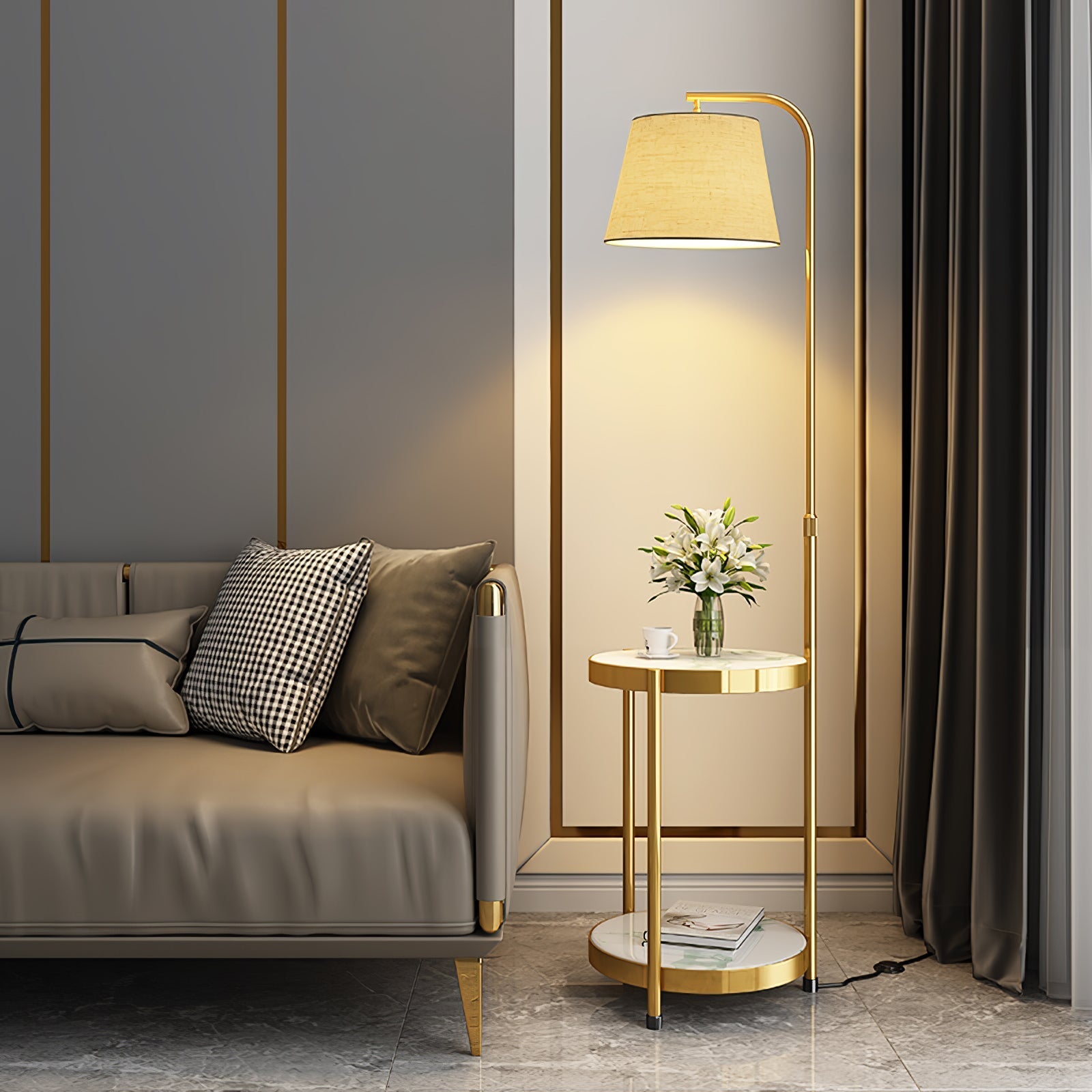 Tirixy Modern Floor Lamp-Neutral Decor