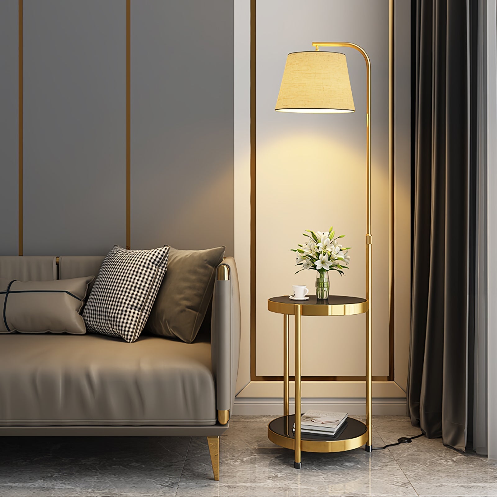 Tirixy Modern Floor Lamp-Neutral Decor