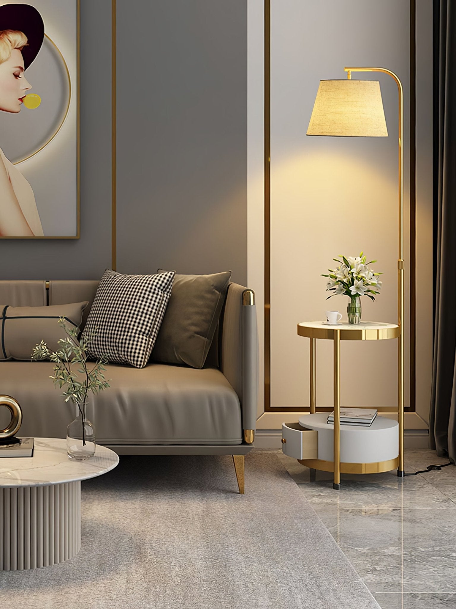 Tirixy Modern Floor Lamp-Neutral Decor