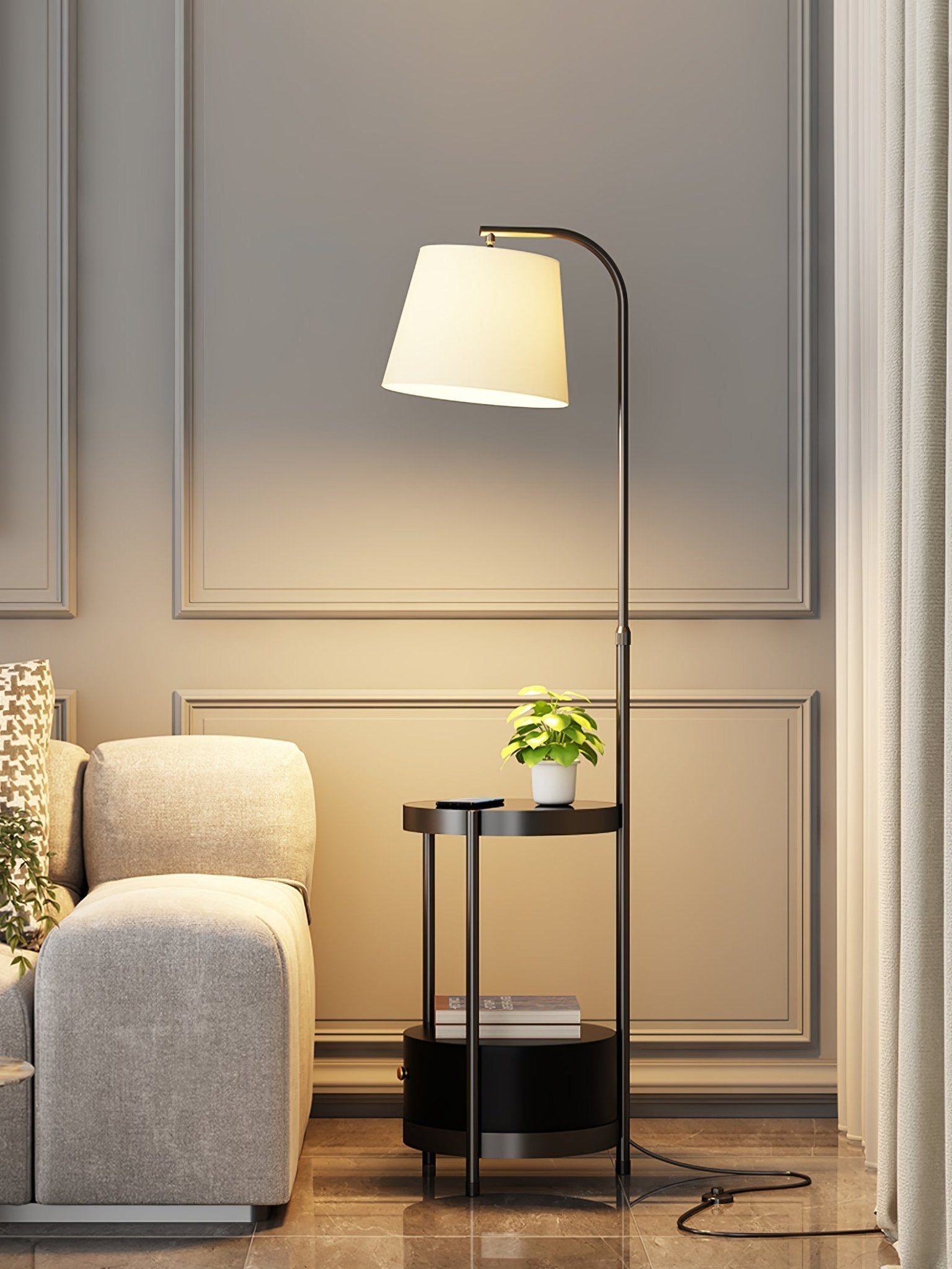 Tirixy Modern Floor Lamp-Neutral Decor