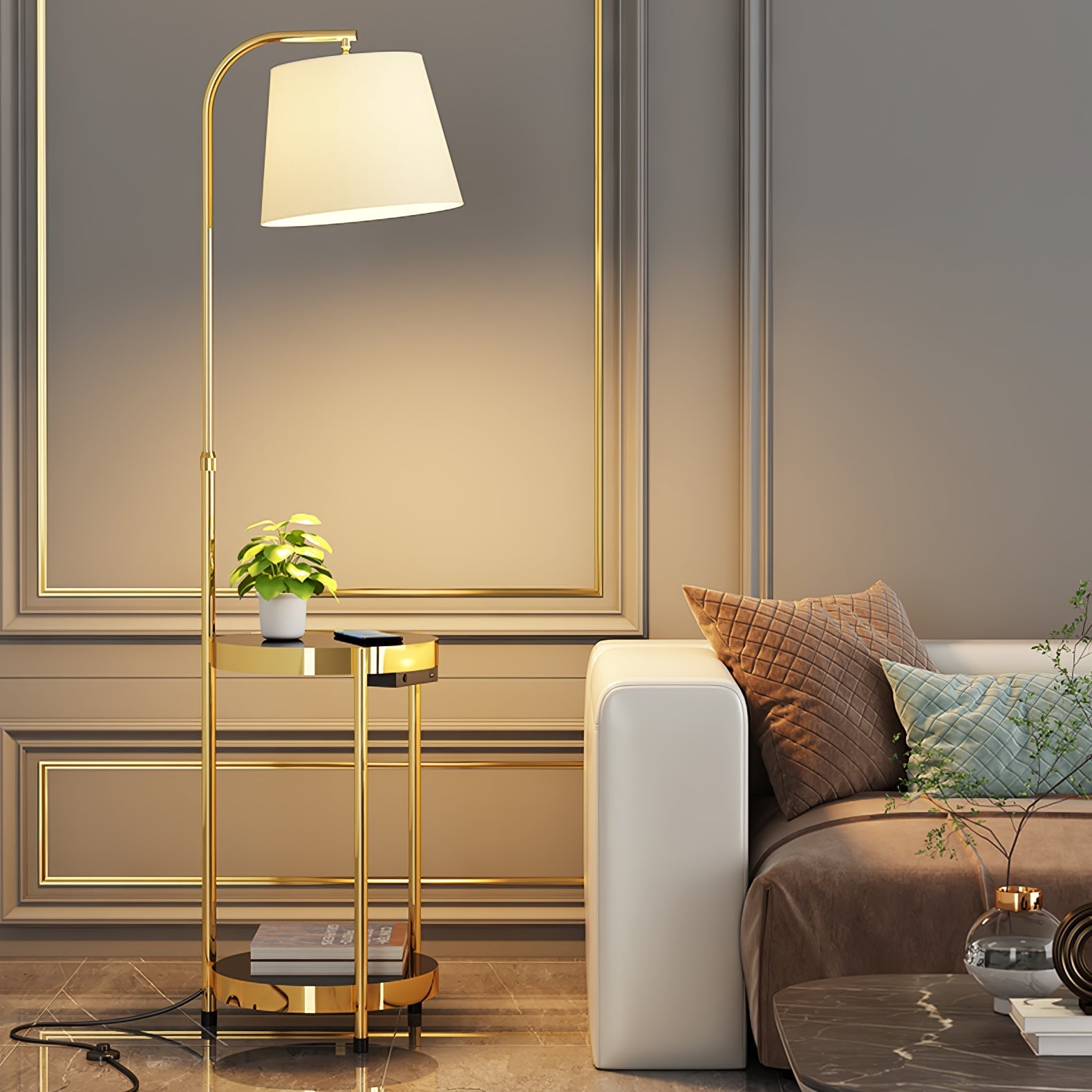 Tirixy Modern Floor Lamp-Neutral Decor