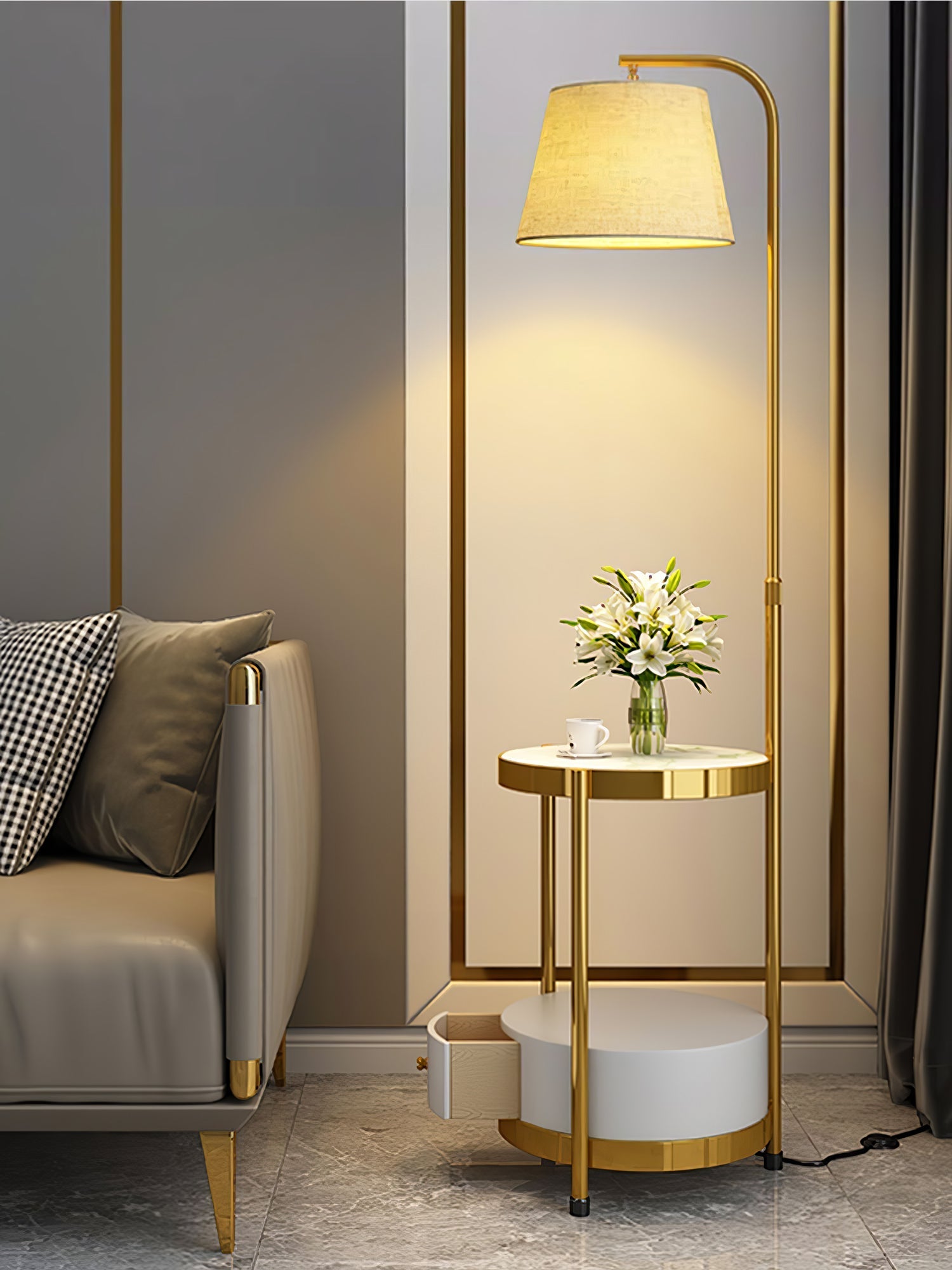 Tirixy Modern Floor Lamp-Neutral Decor