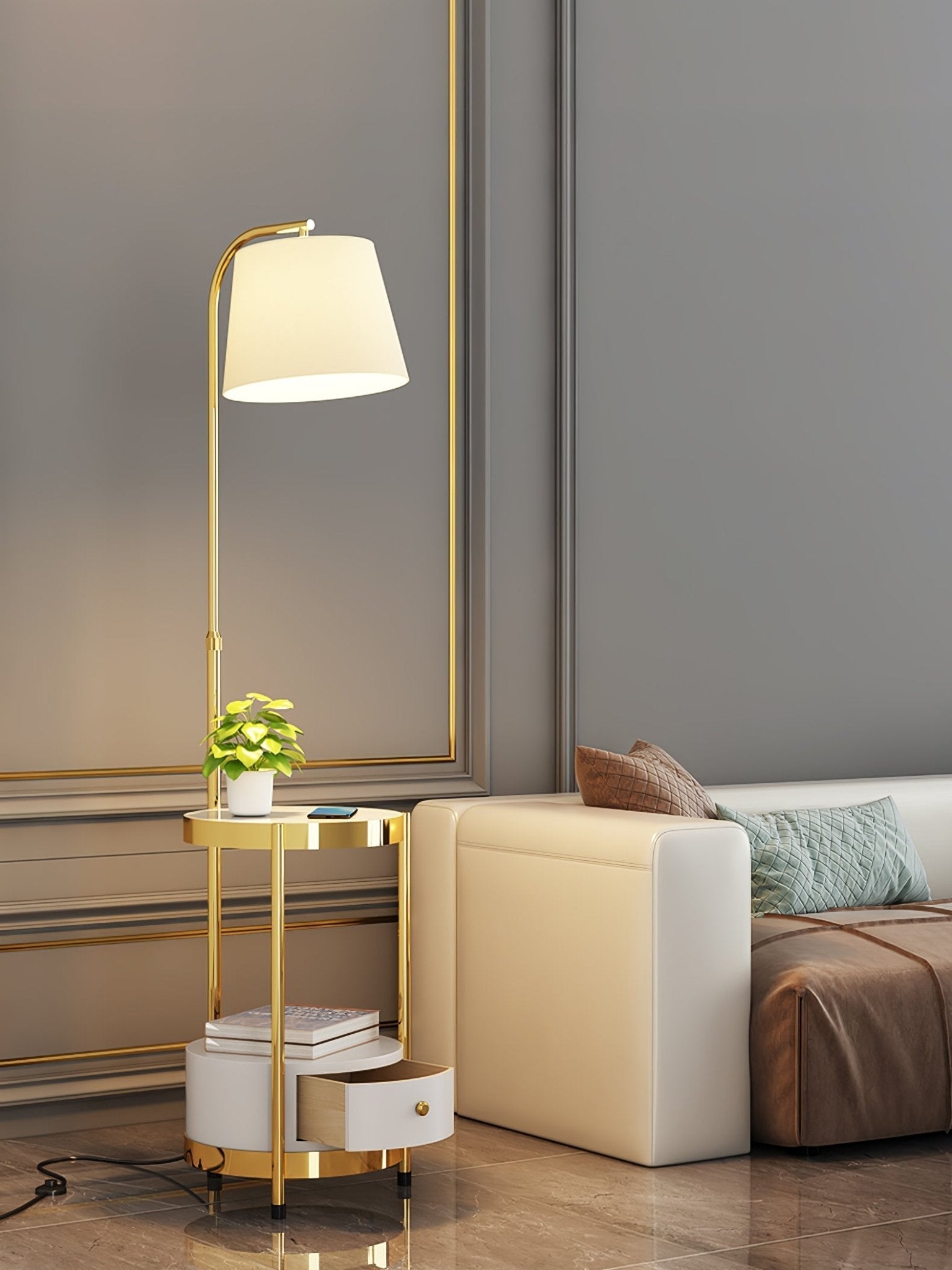 Tirixy Modern Floor Lamp-Neutral Decor