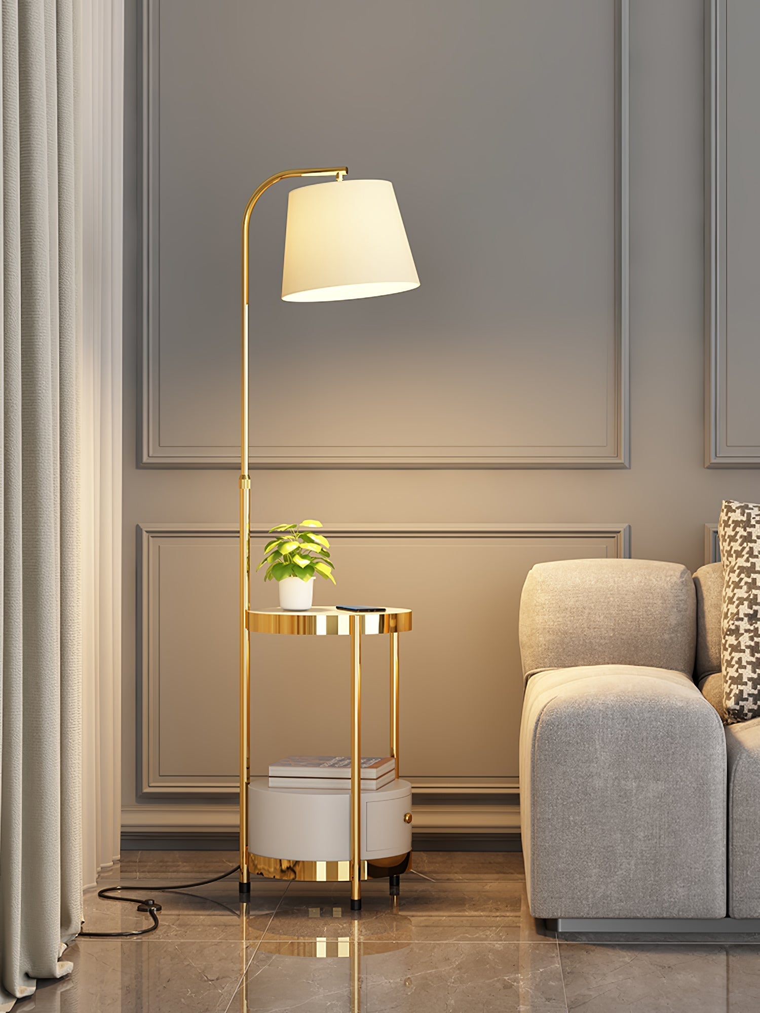 Tirixy Modern Floor Lamp-Neutral Decor