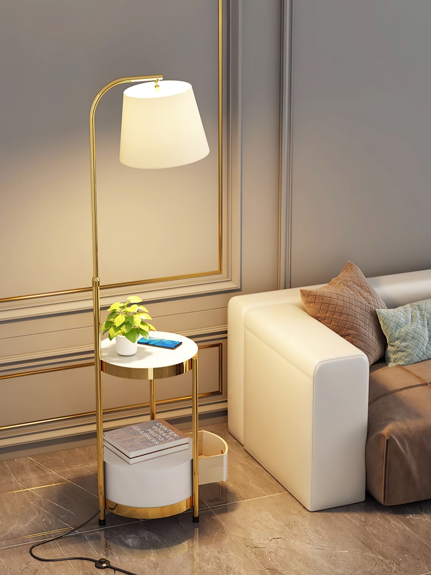 Tirixy Modern Floor Lamp-Neutral Decor