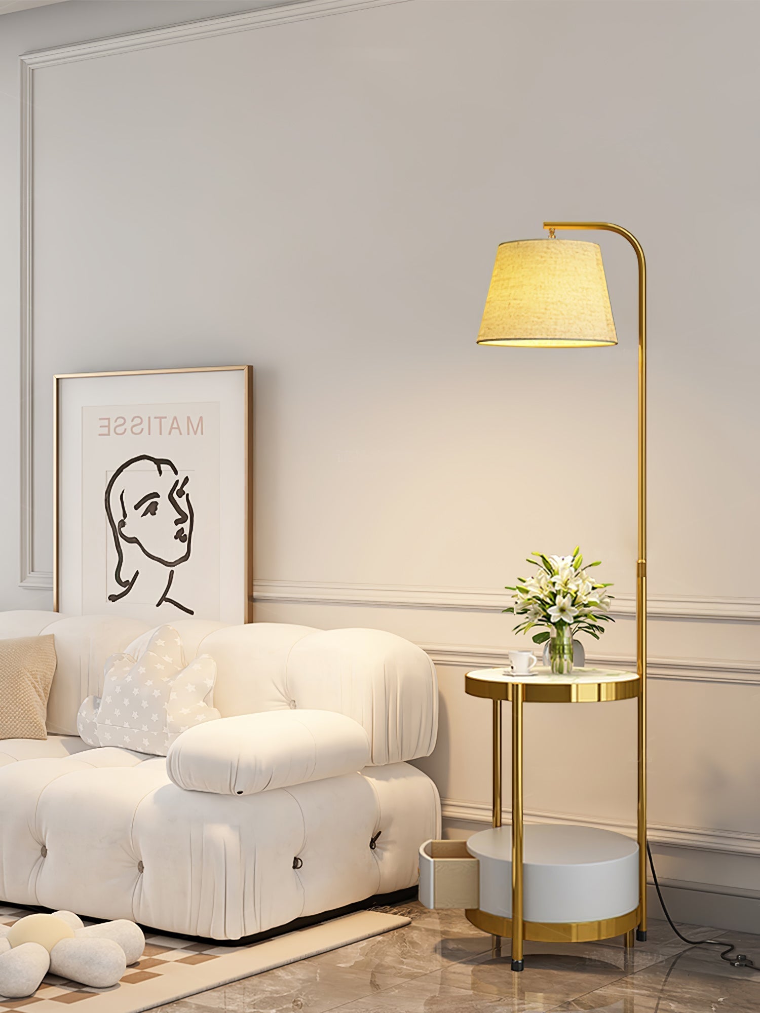 Tirixy Modern Floor Lamp-Neutral Decor