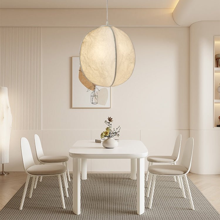 Dune Minimalist Silk Pendant Lamp-Neutral Decor